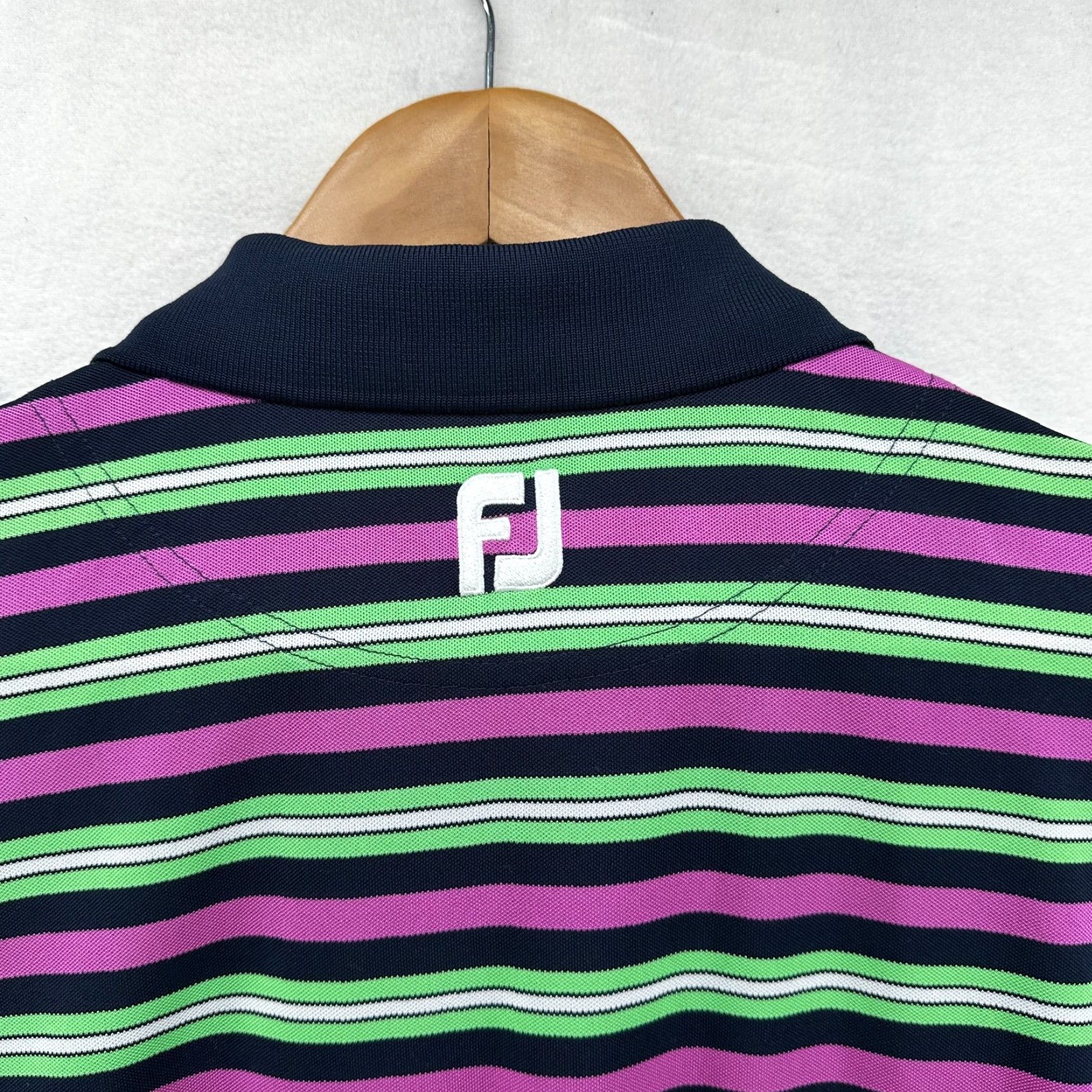 Footjoy Footjoy Polo Shirt Multicolor Men's Size Medium Golf Striped Short Sleeve Size US M / EU 48-50 / 2 - 7 Thumbnail