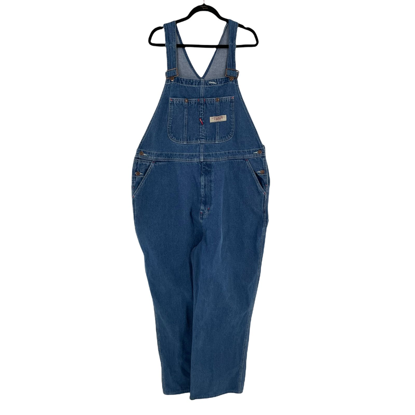 VTG Big Mac Mens Bib Overalls High Rise Size XXL Blue