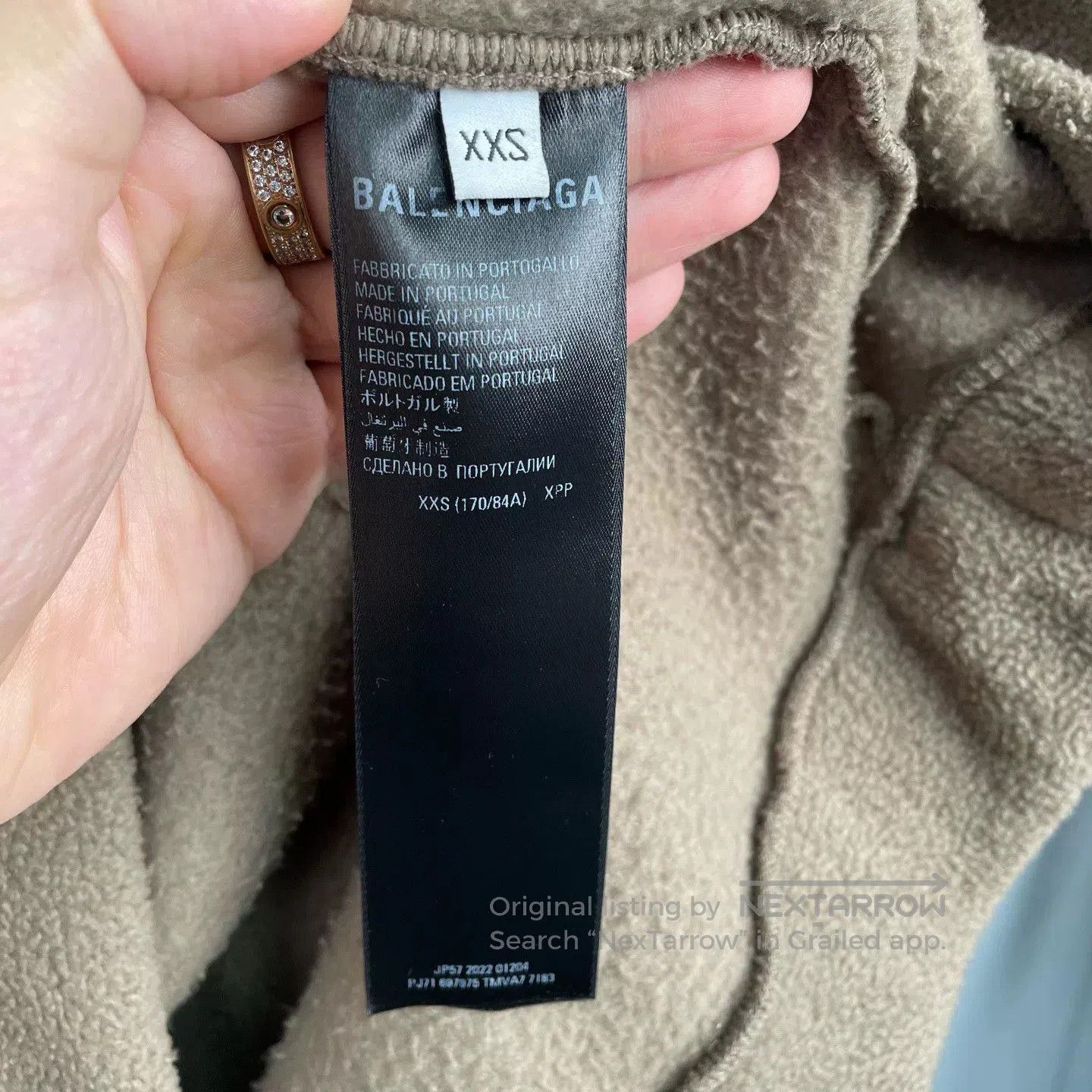 Balenciaga Balenciaga 3210 Fleece Sweatshirt. Size US XXS / EU 40 - 4 Thumbnail