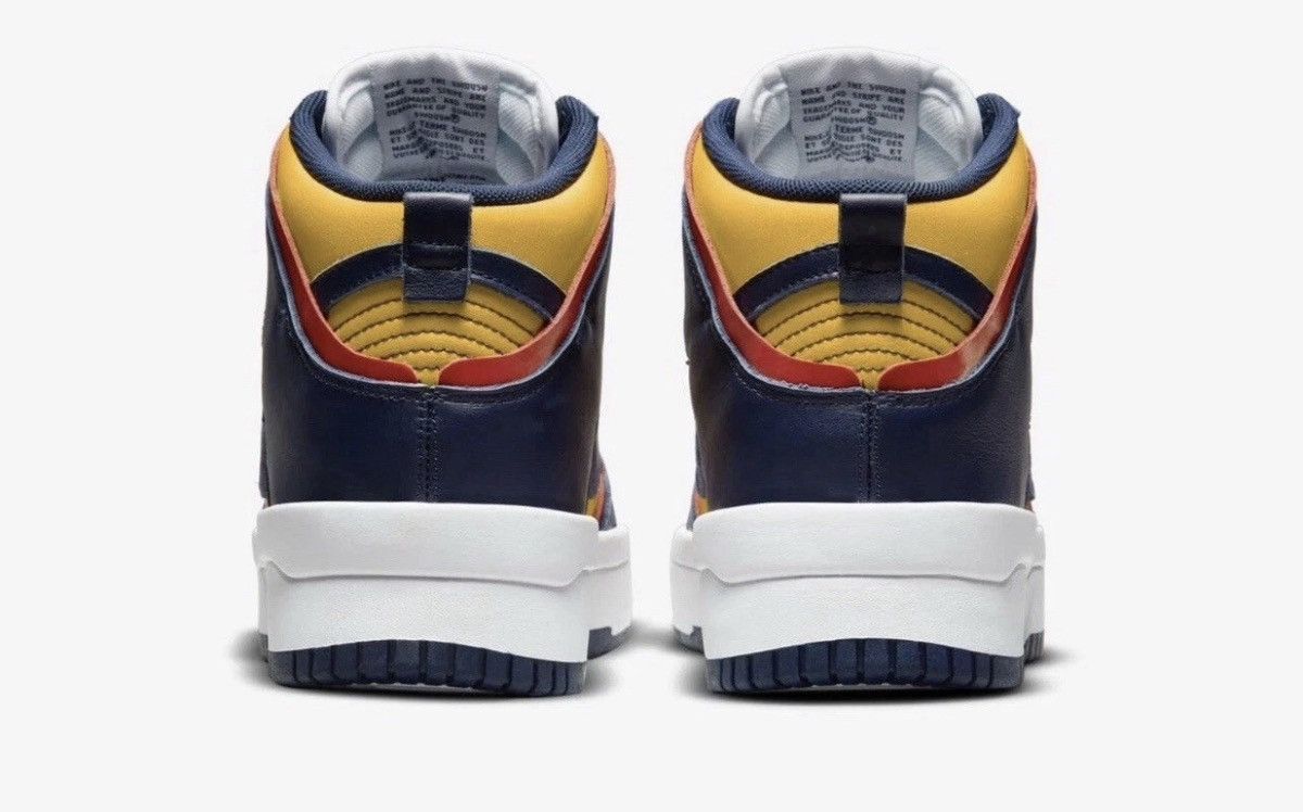 Nike Nike Dunk High Up WMNS Michigan Size: 10.5 Woman’s Size US 9 / EU 42 - 4 Thumbnail