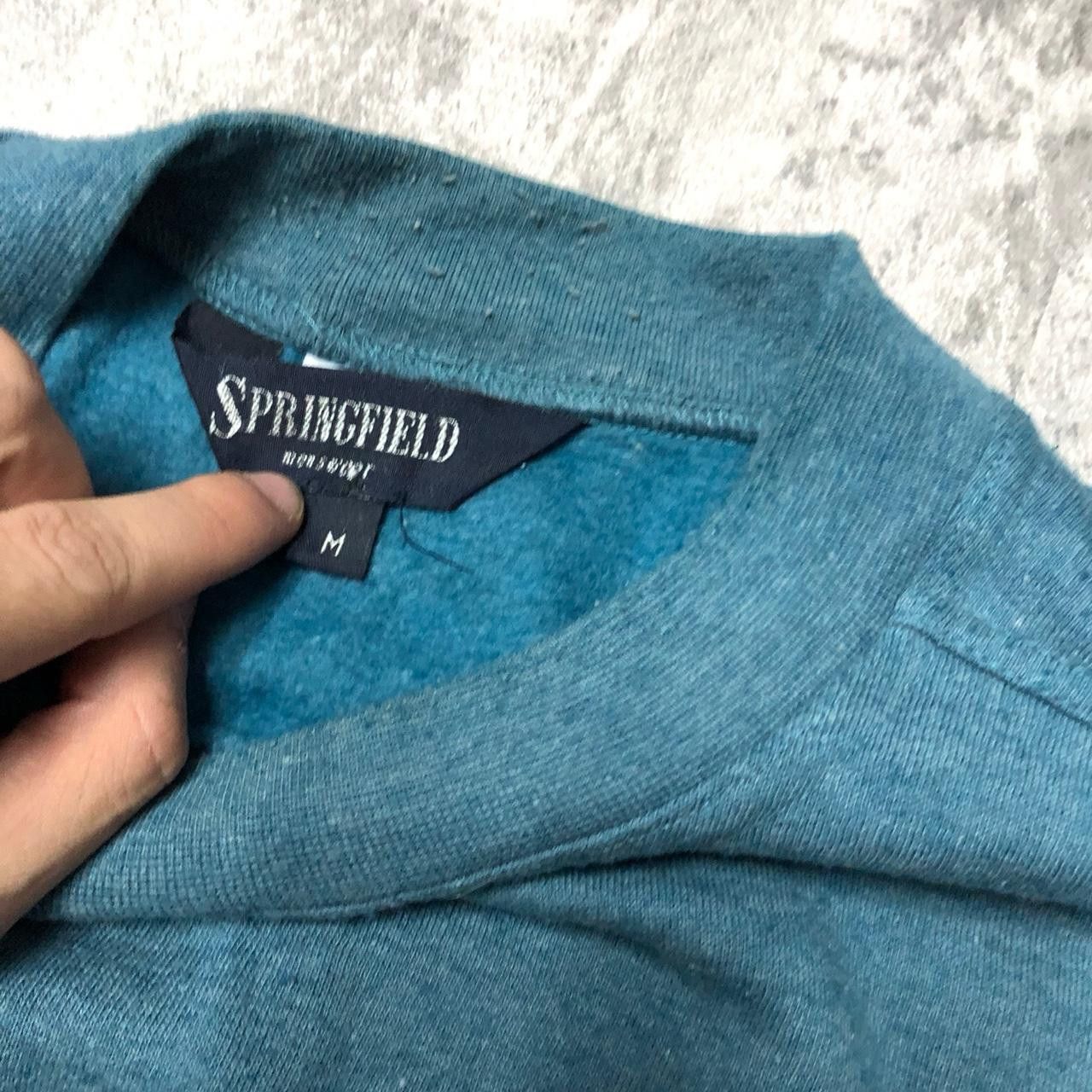 Springfield 90s Springfield crewneck sweatshirt in blue and green Size US M / EU 48-50 / 2 - 4 Thumbnail