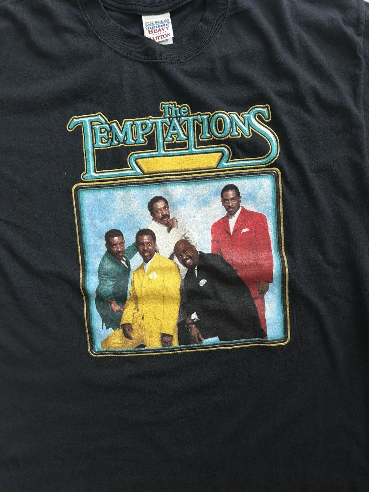 Vintage The Temptations T Shirt 00s Size US L / EU 52-54 / 3 - 3 Thumbnail