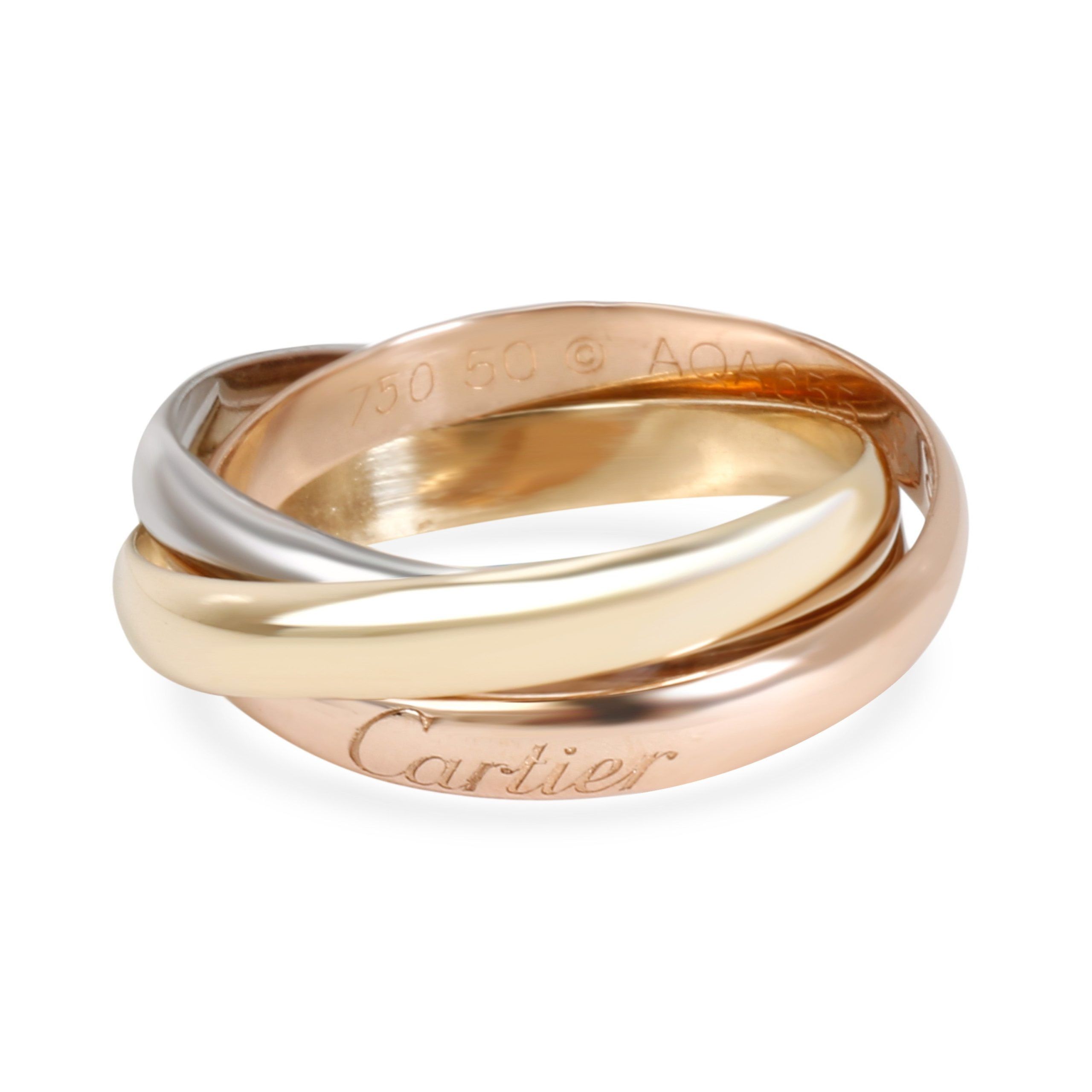 image of Cartier Trinity Fashion Ring In 18K Tri-Colored Gold, Women's