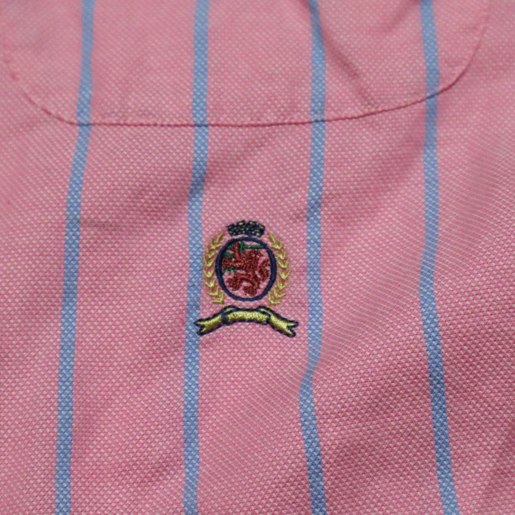 Tommy Hilfiger Tommy Hilfiger Shirt Men L Pink Striped Button-Down 2000s Pearl Button Front Century? Size US L / EU 52-54 / 3 - 2 Thumbnail