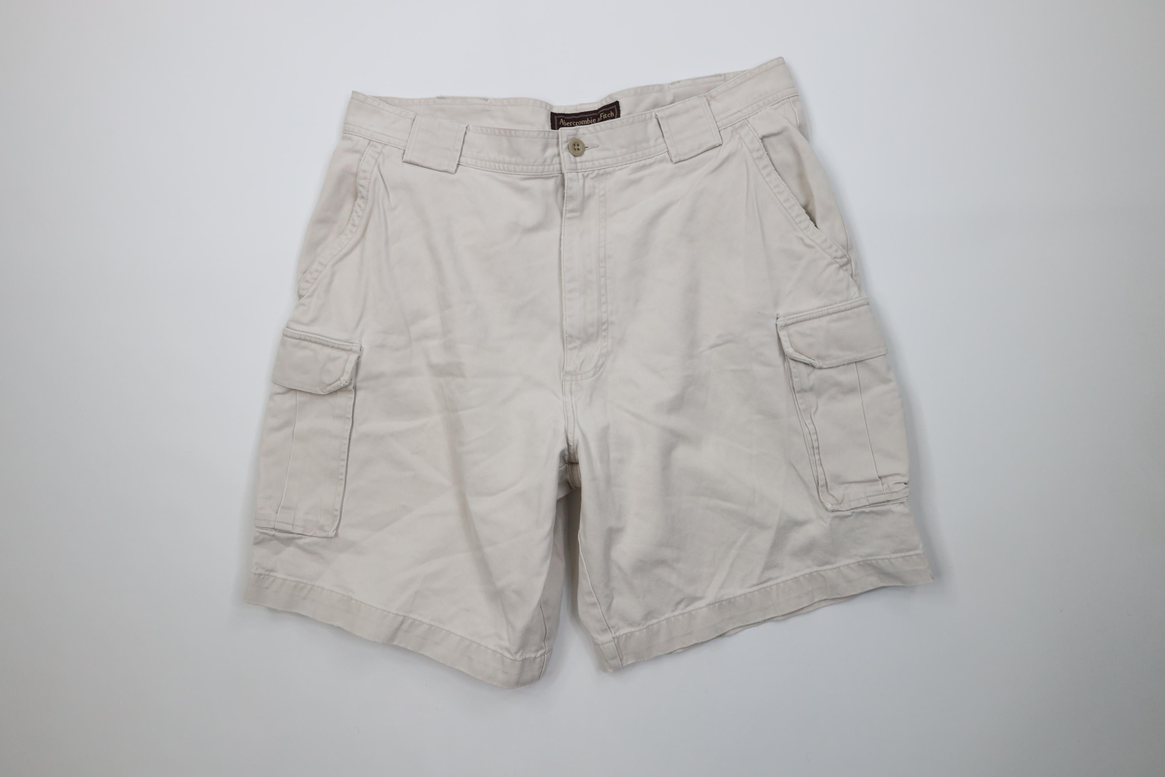 Abercrombie & Fitch Vintage 90s Y2K Abercrombie & Fitch Heavyweight Cargo Shorts Size US 36 / EU 52 - 1 Thumbnail