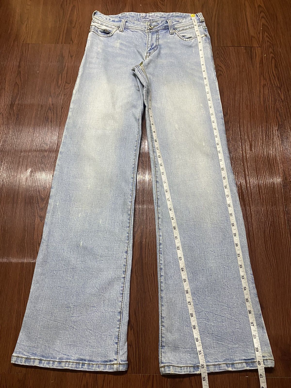 Japanese Brand Vintage Japanese Brand Blue Faded Wash Flare Style Jeans Size 28" / US 6 / IT 42 - 9 Thumbnail