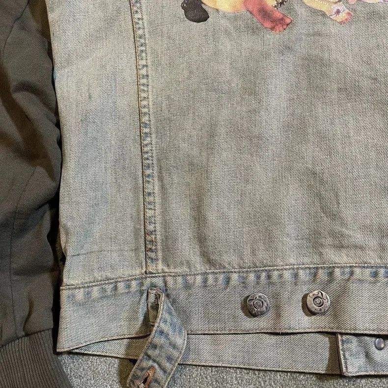 Alexander McQueen Alexander McQueen Unique Denim Jacket with Artwork. Size US L / EU 52-54 / 3 - 3 Thumbnail