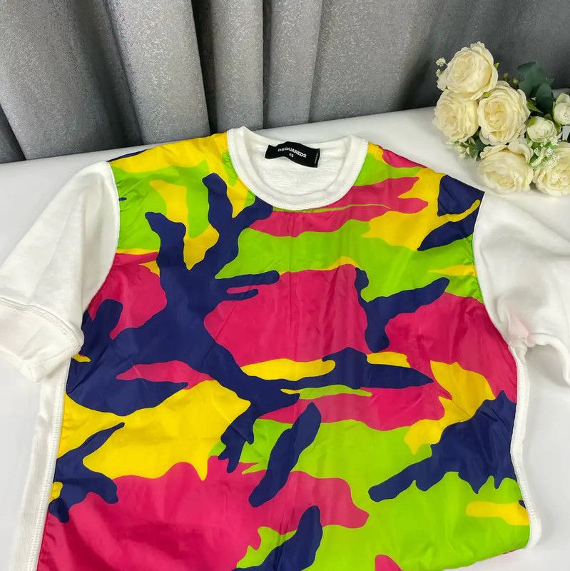 Dsquared2 DSQUARED2 Multicolored Cotton Women's T-shirt 0089 Size XS / US 0-2 / IT 36-38 - 1 Thumbnail