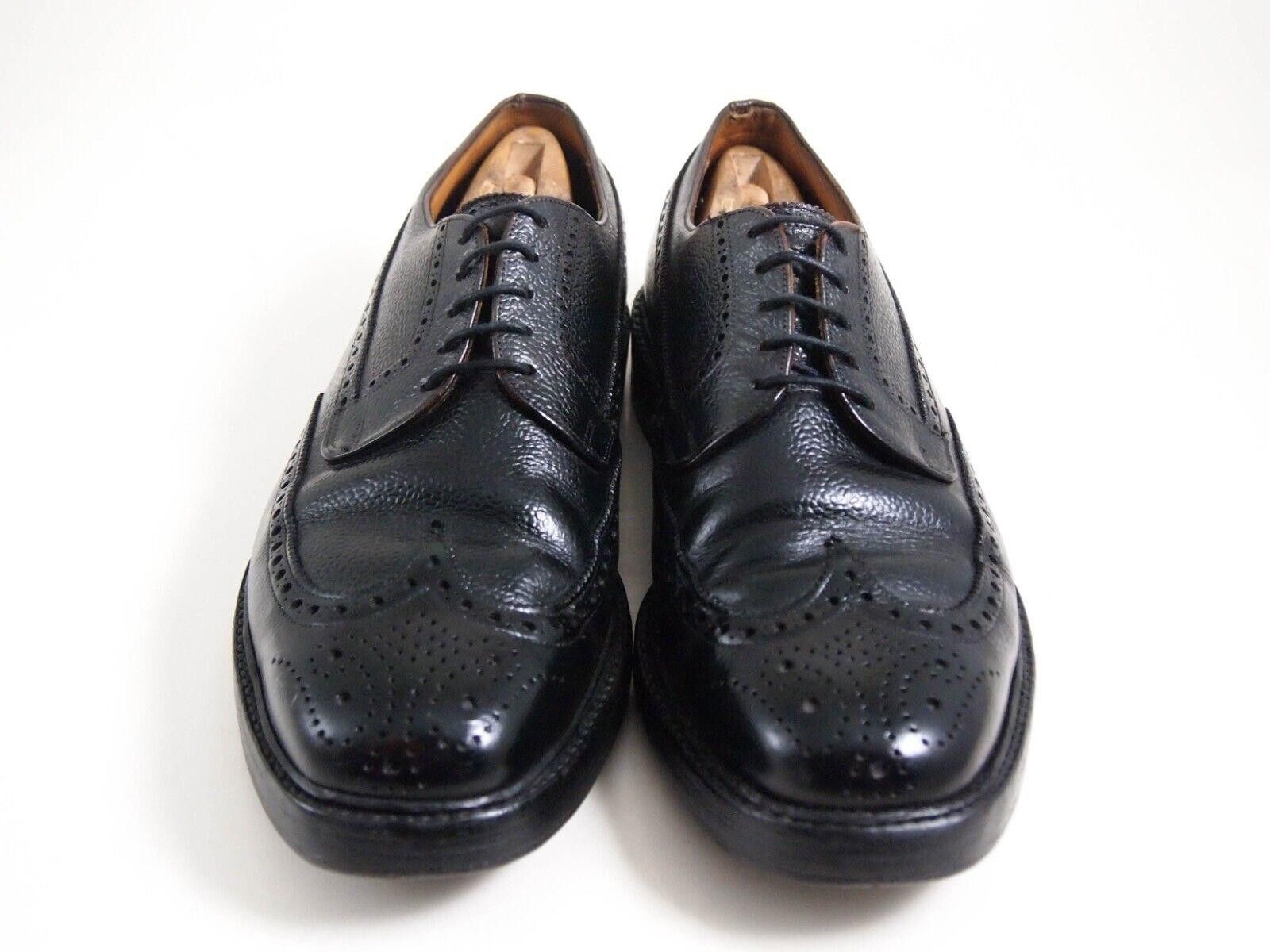 Crockett & Jones Crockett Jones Brogues Black Scotchgrain Leather US 9 EU 42 Size US 8 / EU 41 - 3 Thumbnail