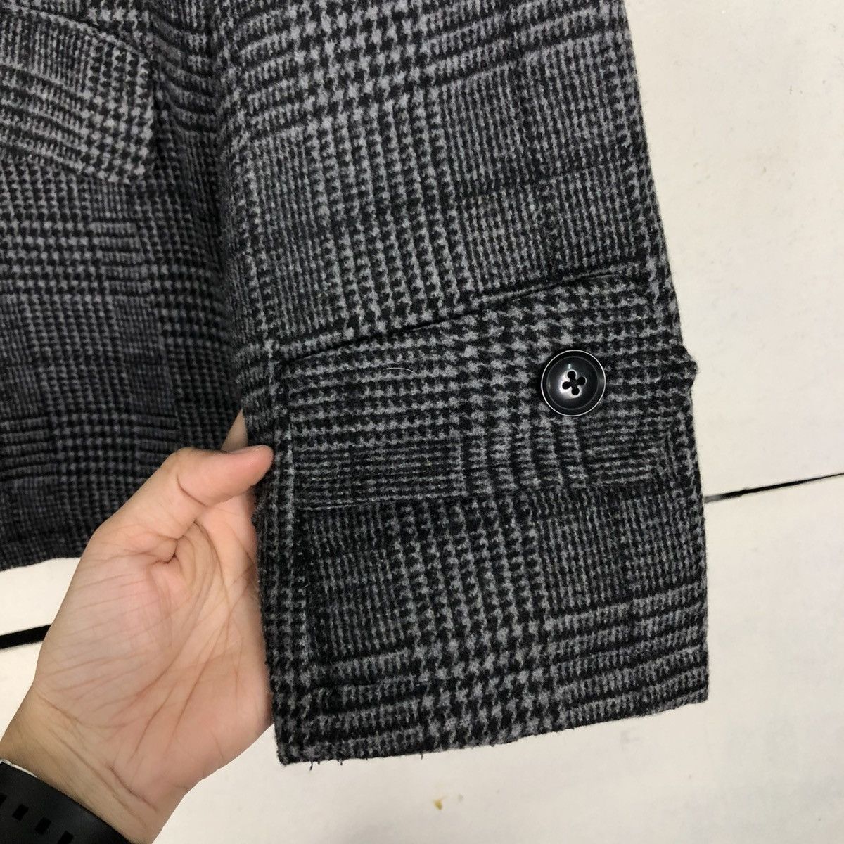 Japanese Brand 🔥VINTAGE CHORE BUTTON JACKET ROSHELL TARTAN ISSEY MIYAKE Size US L / EU 52-54 / 3 - 17 Thumbnail