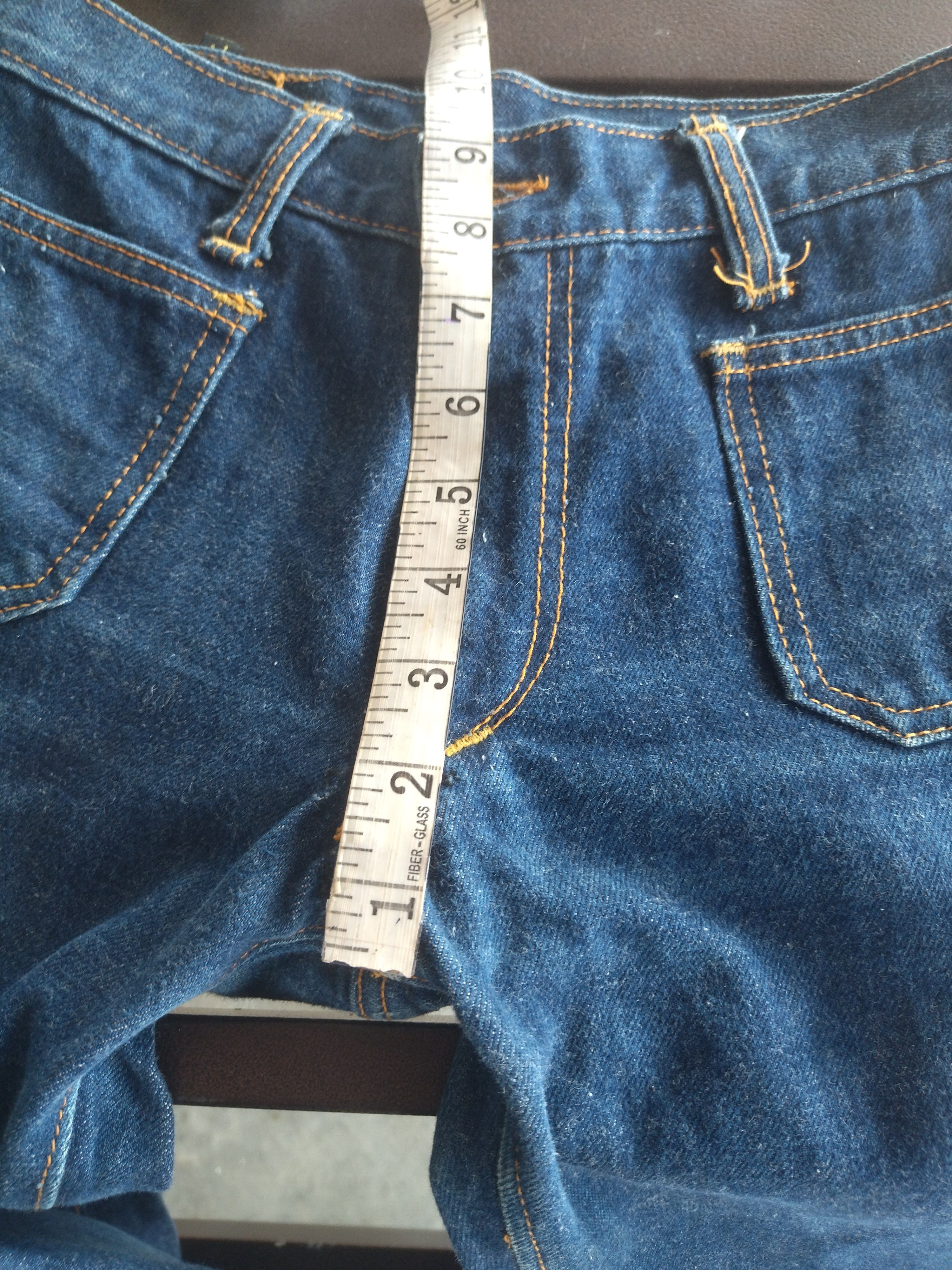 Vintage Vintage 70s Bootcut Jeans Blue Way Half Selvedge Size 28" / US 6 / IT 42 - 12 Thumbnail