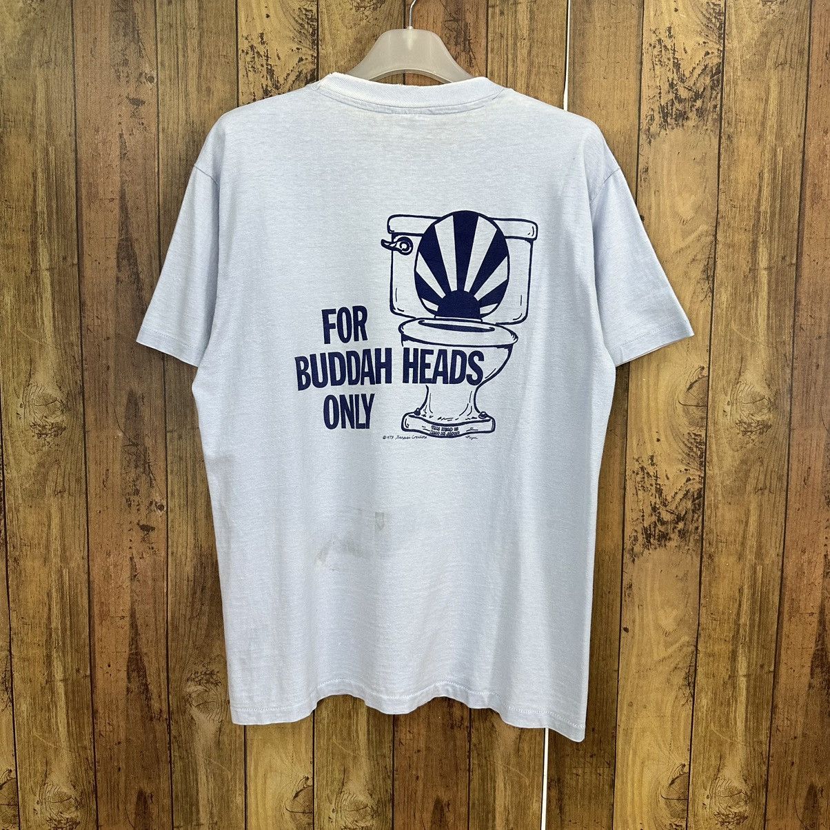 Hanes Vintage Hanes 70s For "Buddah Head Only" TShirt A790 Size US M / EU 48-50 / 2 - 1 Thumbnail