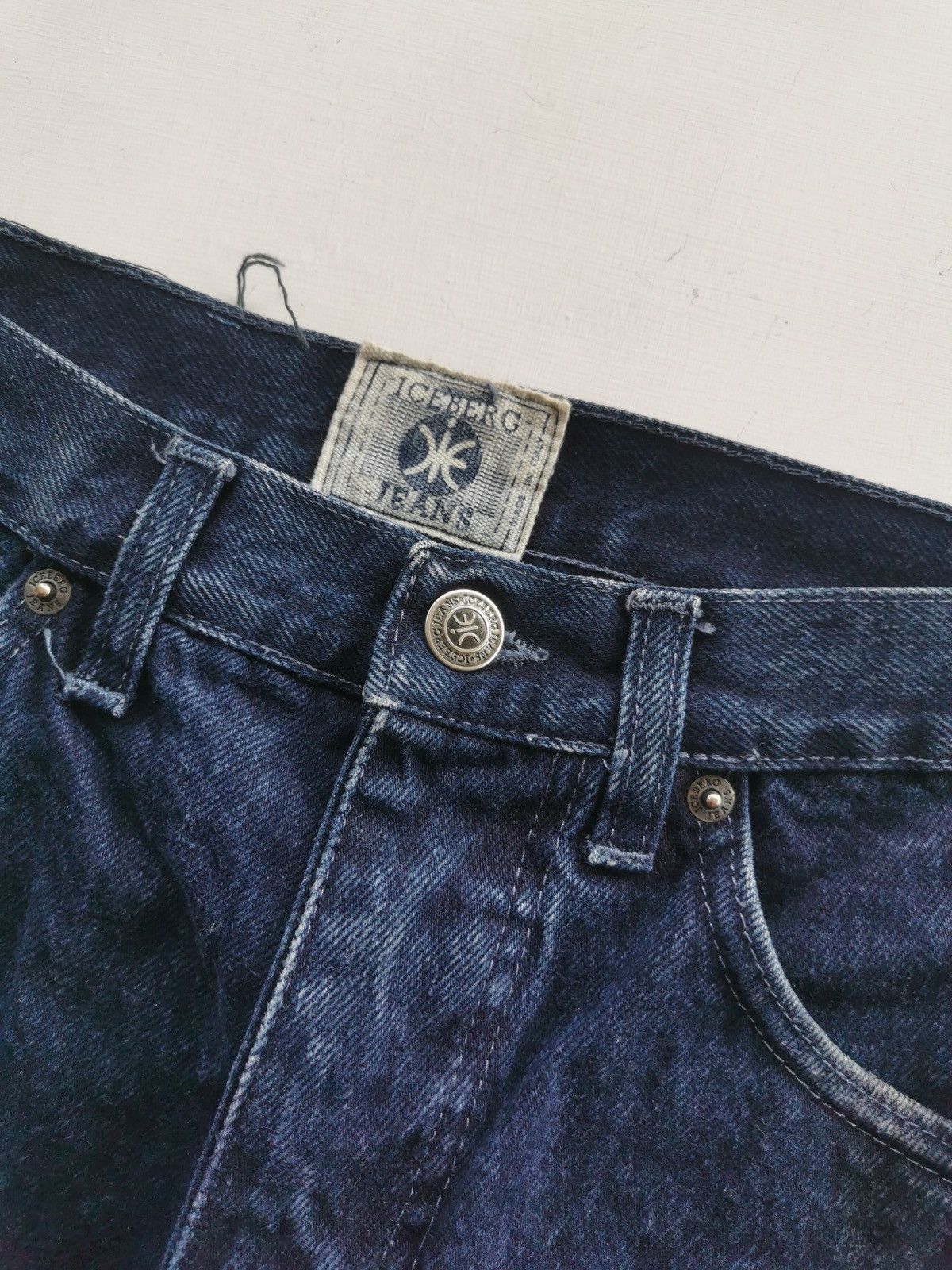 Vintage 1994 Vintage Iceberg Batman Indigo Denim Jeans Size US 27 - 4 Thumbnail