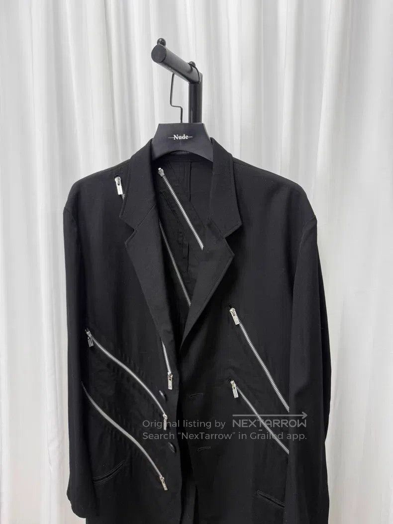 Yohji Yamamoto YOHJI YAMAMOTO Zippered wool suit Size US L / EU 52-54 / 3 - 2 Thumbnail