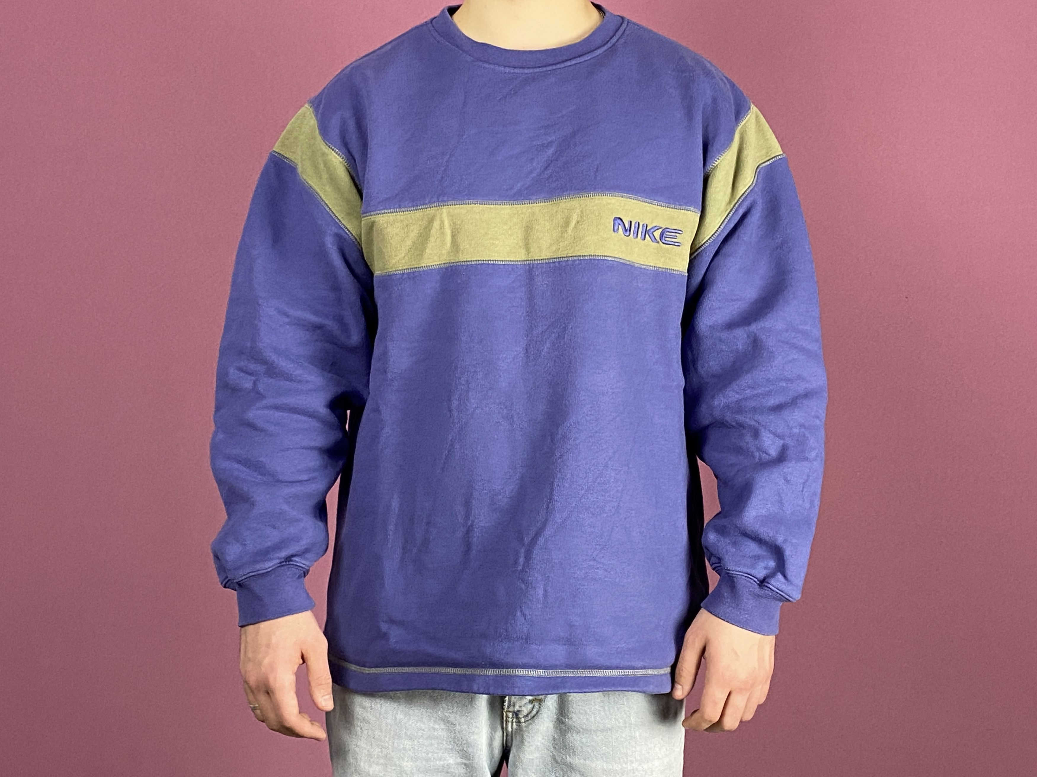 Nike × Vintage Y2K Nike Vintage Men's Sweatshirt - L Size US L / EU 52-54 / 3 - 4 Thumbnail