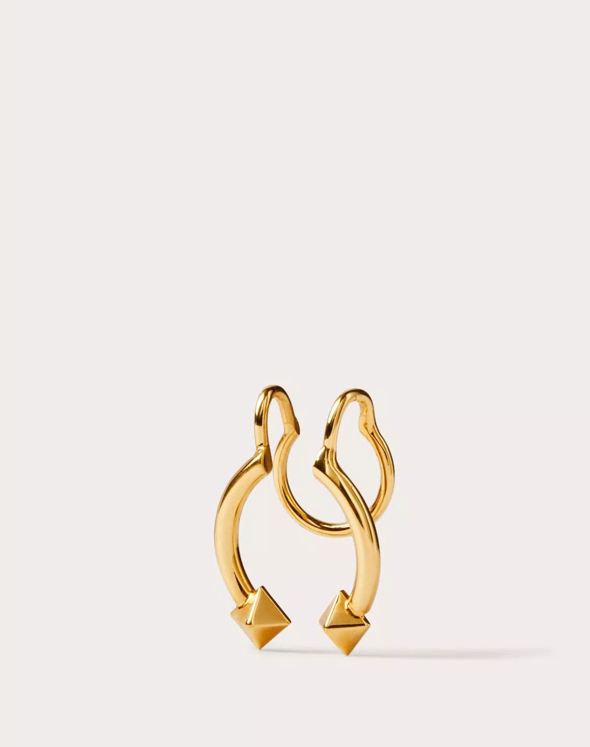 Valentino oc11z0725 Size:OS/Rockstud Metal Nose Ring in Golden Size ONE SIZE - 2 Thumbnail