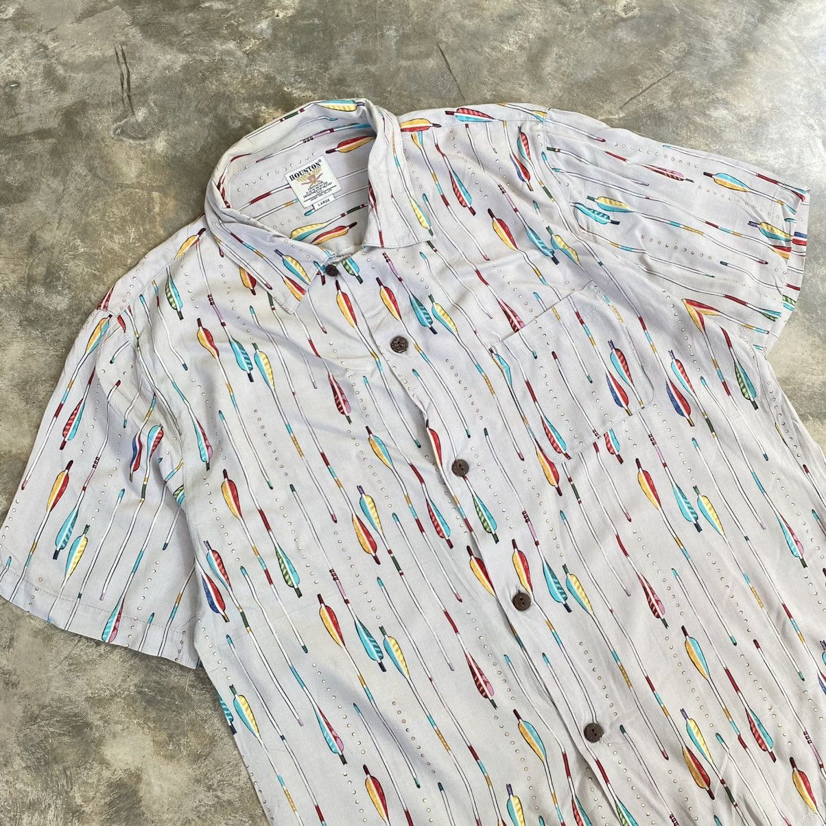 Vintage Houston Arrow Printed Button up Shirt
