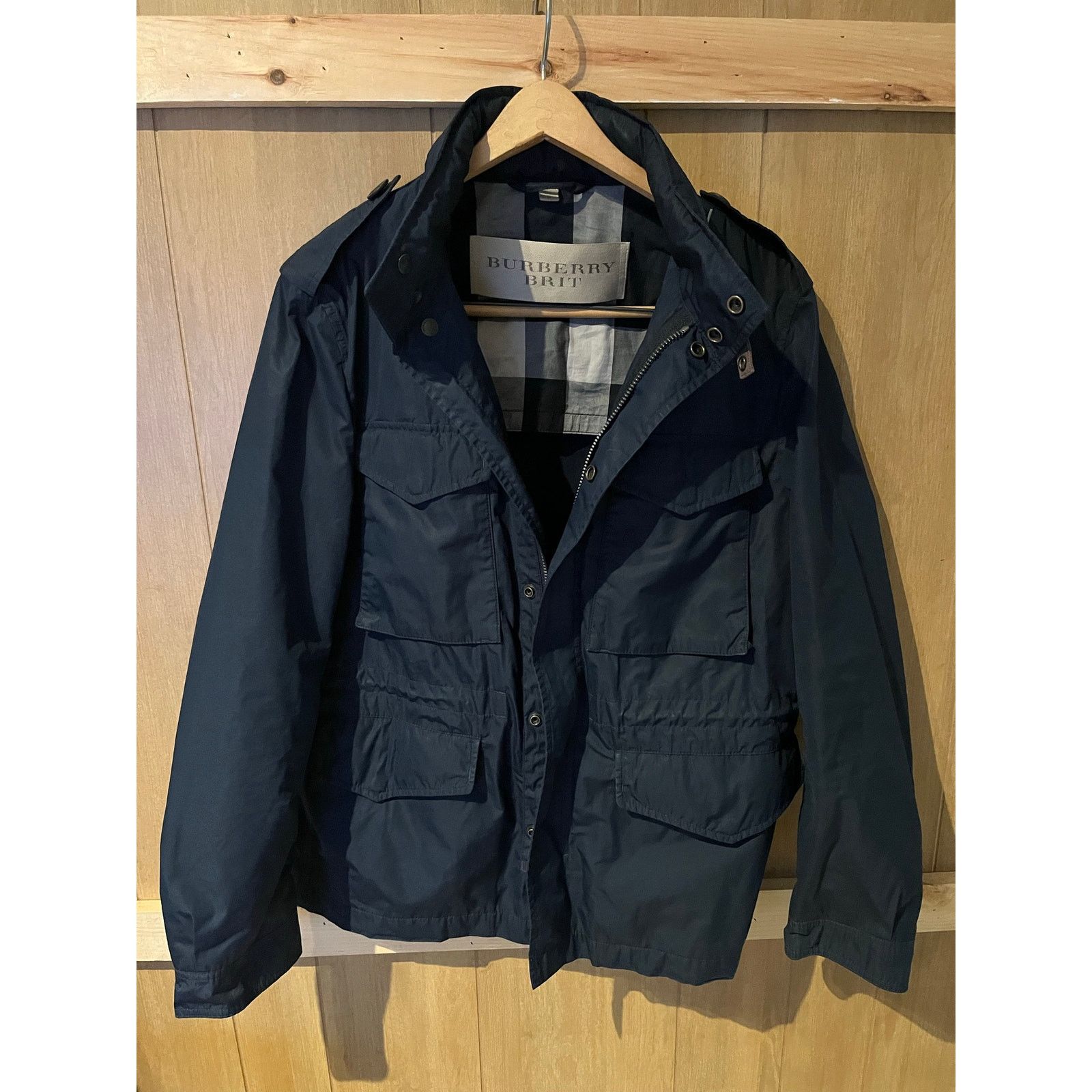 Burberry Burberry - Brit 'Brettson' Field Jacket / M Blue Size US M / EU 48-50 / 2 - 3 Thumbnail