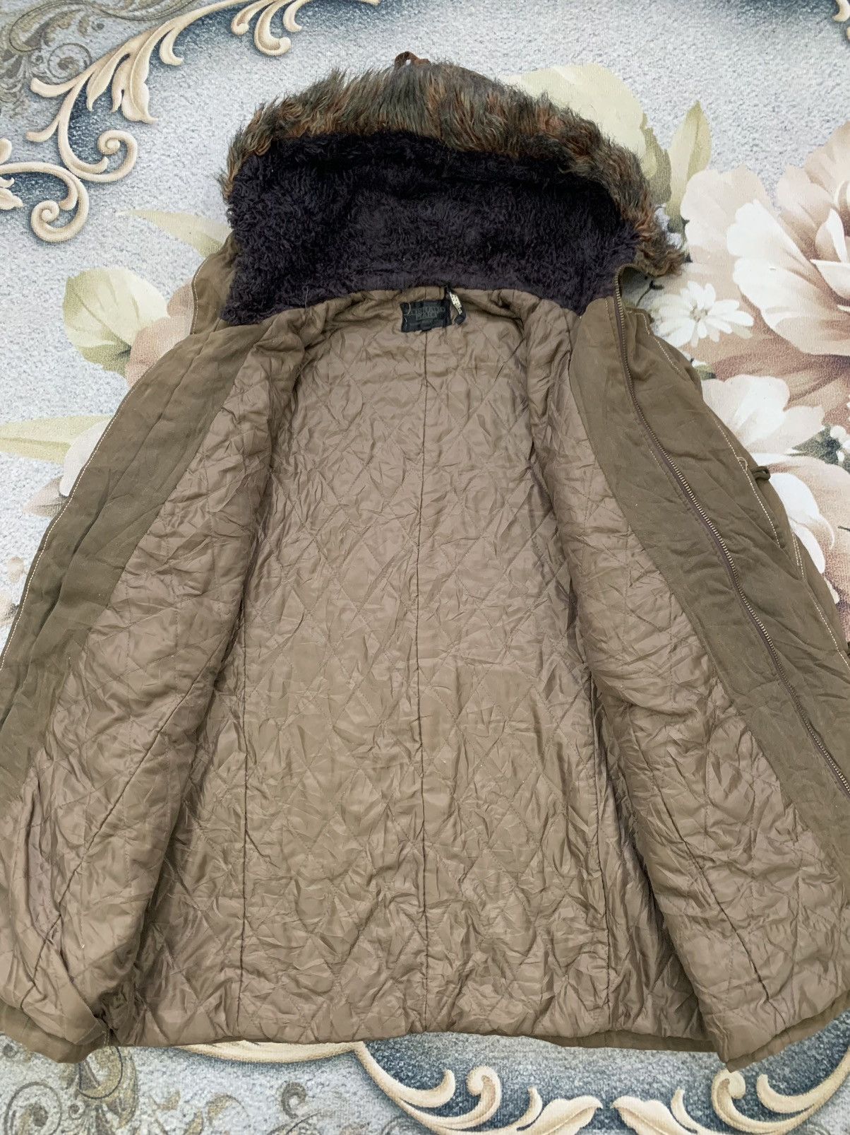 Tornado Mart Tornado Mart Parka Style Cargo Pocket Jacket Hairy Hoodie Size US M / EU 48-50 / 2 - 12 Thumbnail
