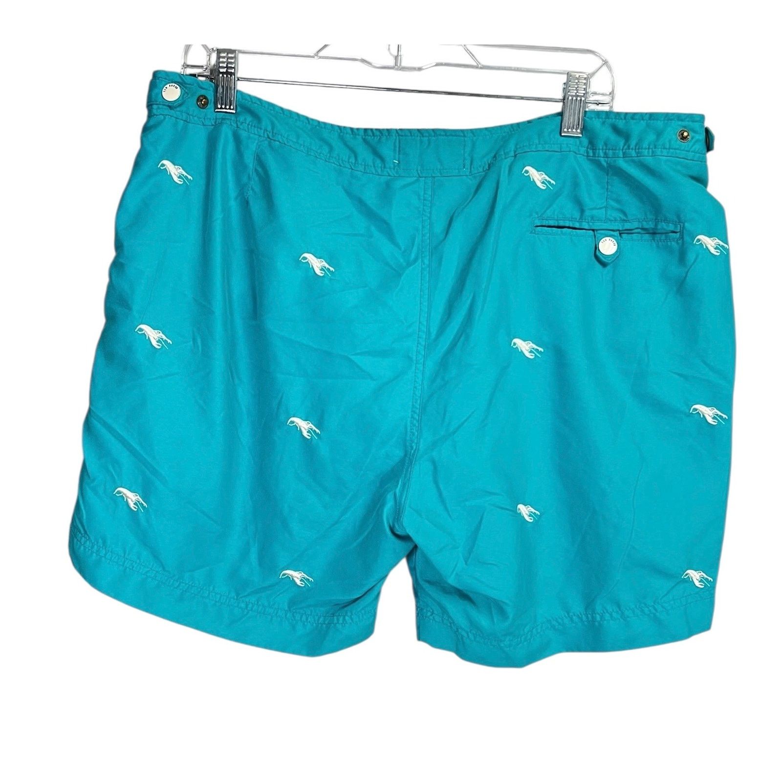 Ted Baker Ted Baker London Teal White Lobster Swim Shorts 6 (XXL) Size US 40 / EU 56 - 14 Thumbnail