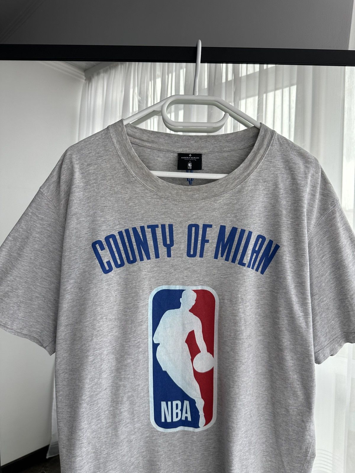 Marcelo Burlon × NBA × Vintage VTG Marcelo Burlon County of Milan x NBA Big Logo T-shirt Size US XL / EU 56 / 4 - 3 Thumbnail