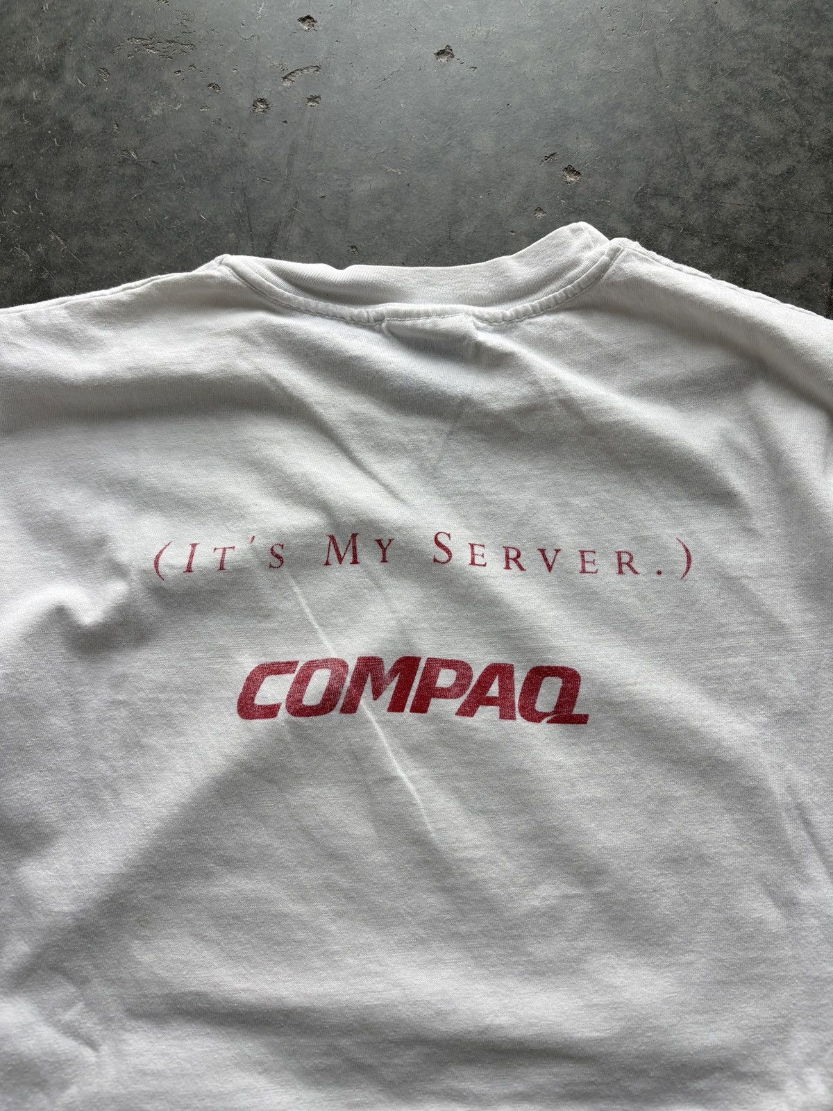 Vintage Vintage 90s Compaq Graphic Tee Size US XL / EU 56 / 4 - 5 Thumbnail