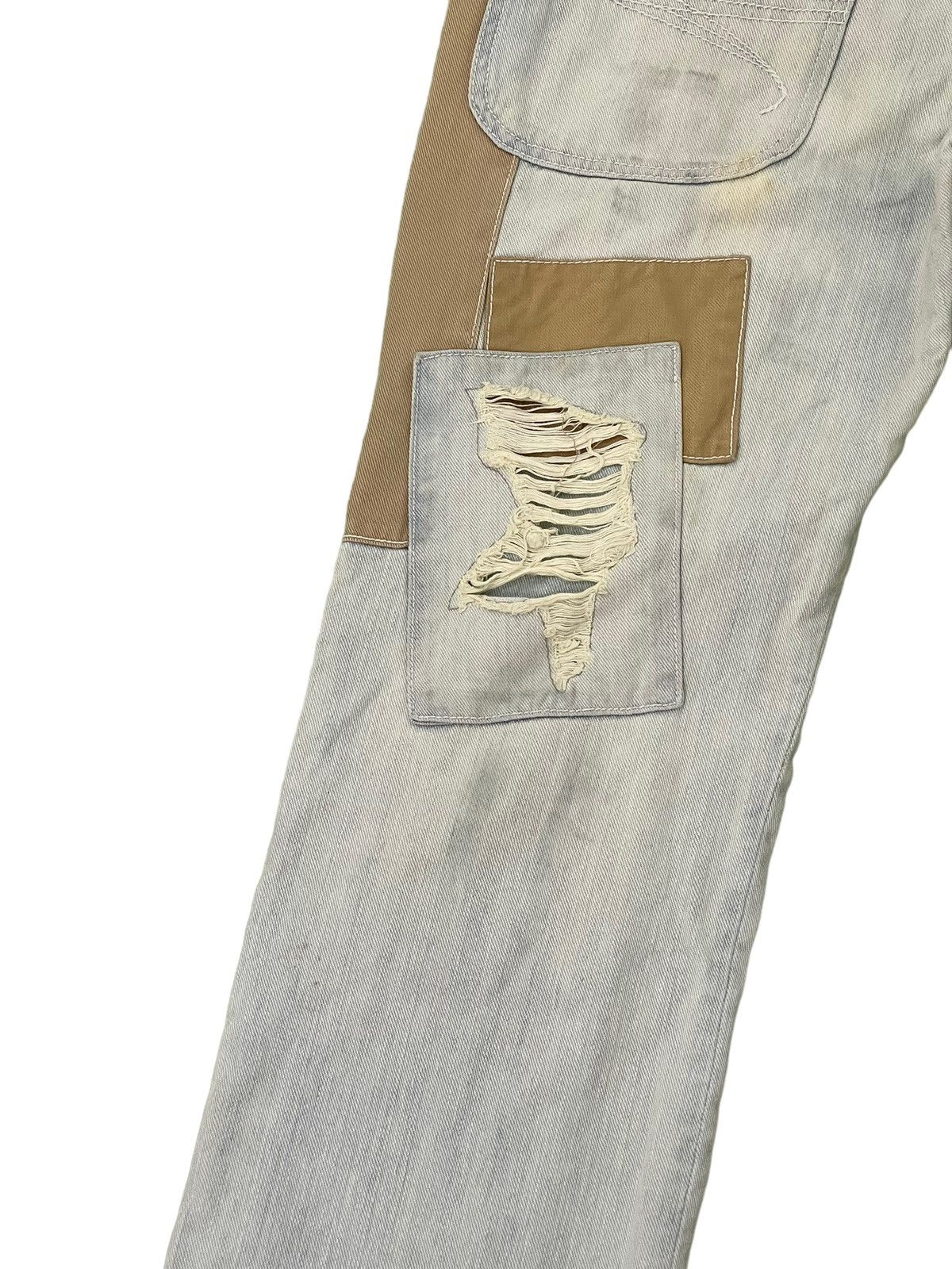 Japanese Brand Patchwork Jeans The Exibitionist Distress Regular 6🟦9 Size US 31 - 13 Thumbnail