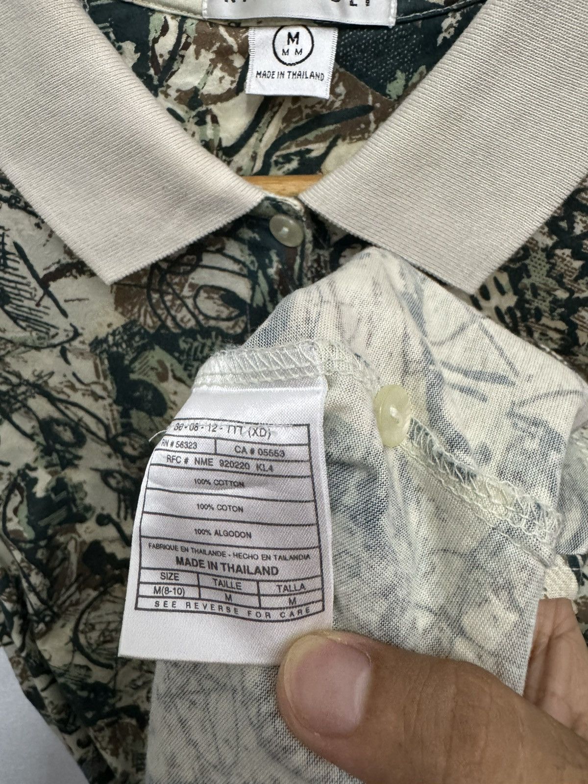 Nike × Vintage Vintage 90’s Nike Golf full print Polo shirt Size US M / EU 48-50 / 2 - 6 Thumbnail