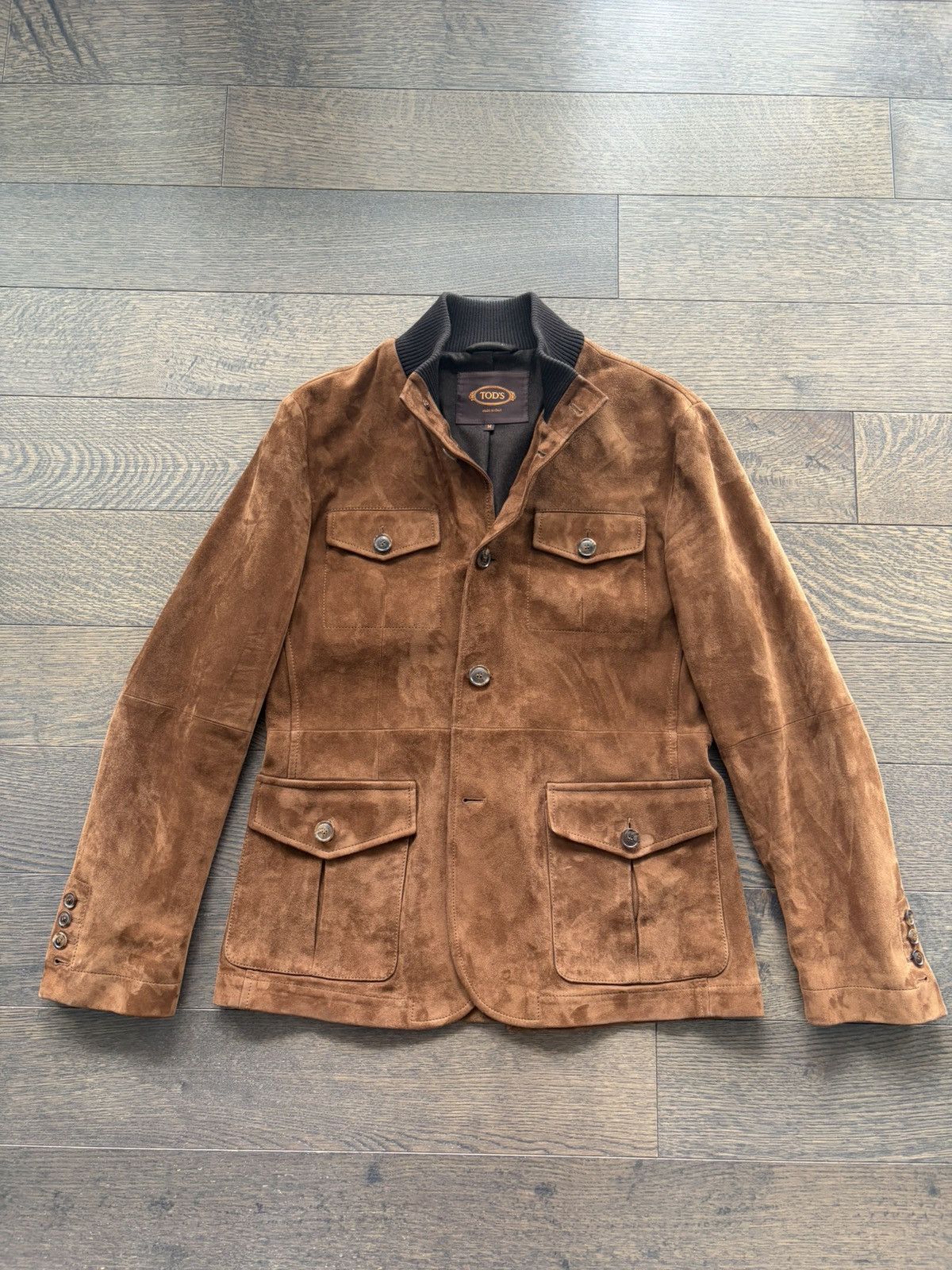 Tod's Tod’s Brown Suede Field Jacket Size US M / EU 48-50 / 2 - 1 Thumbnail