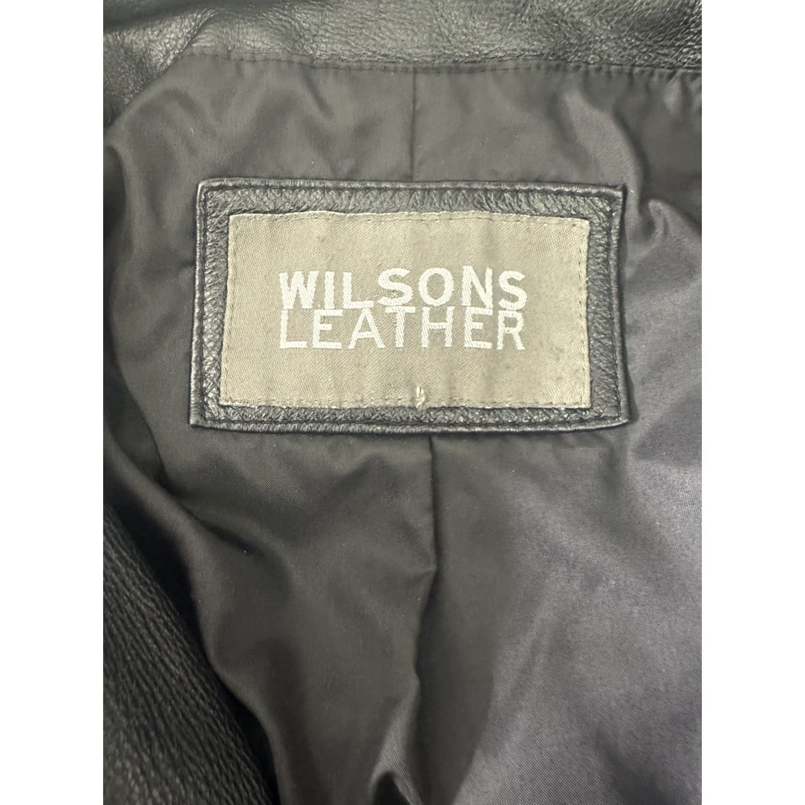 Vintage VINTAGE Wilsons Leather Women's Jacket 3XL Black Moto Biker Motorcycle Bomber Jacket Womens 3XL Black Motorcycle Vintage Wilsons Leather Size XXL / US 16-18 / IT 52-54 - 4 Thumbnail