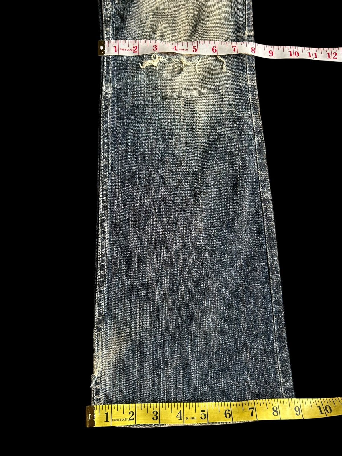 If Six Was Nine × Japanese Brand × Le Grande Bleu (L.G.B.) 🔥FLARE🔥 RUSTY MADE IN JAPAN Distressed Denim Size US 29 - 16 Thumbnail