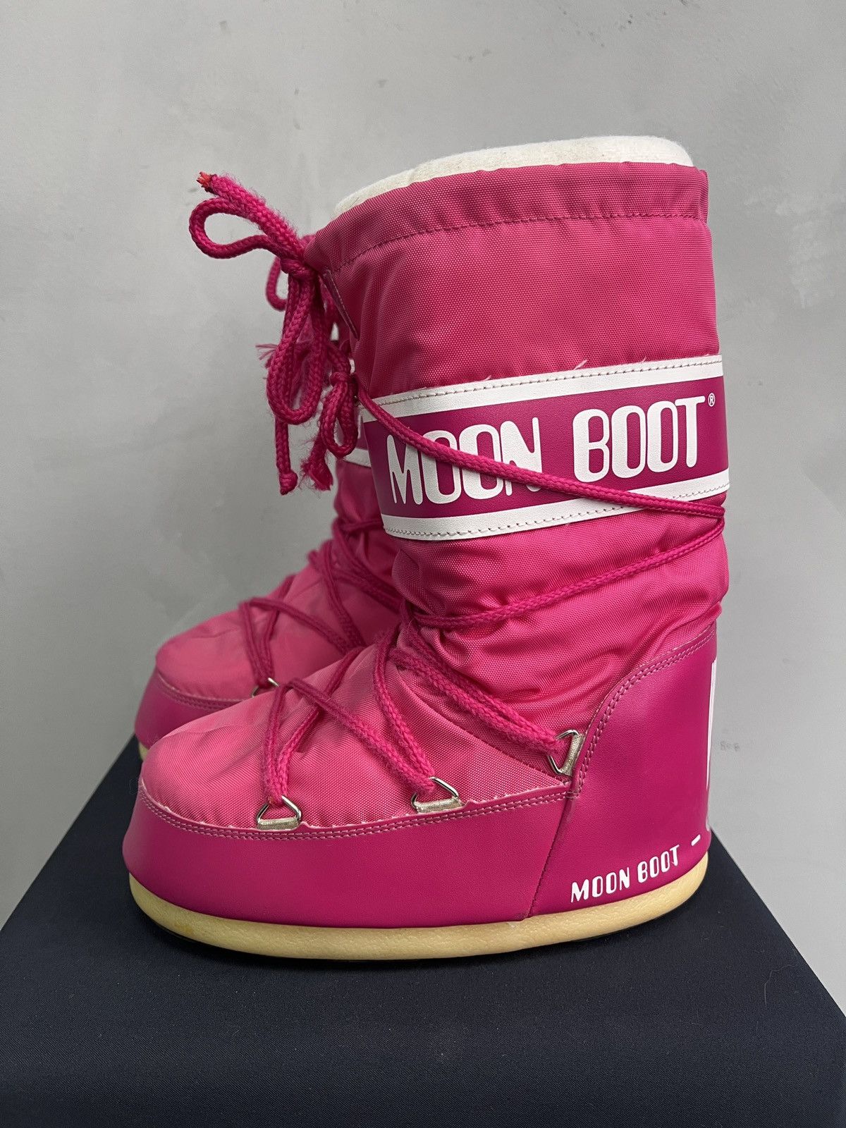 Moon Boot Pink Moon Boots Winter Classic Boots Balanciaga Style Y2K Size US 6 / IT 36 - 3 Thumbnail