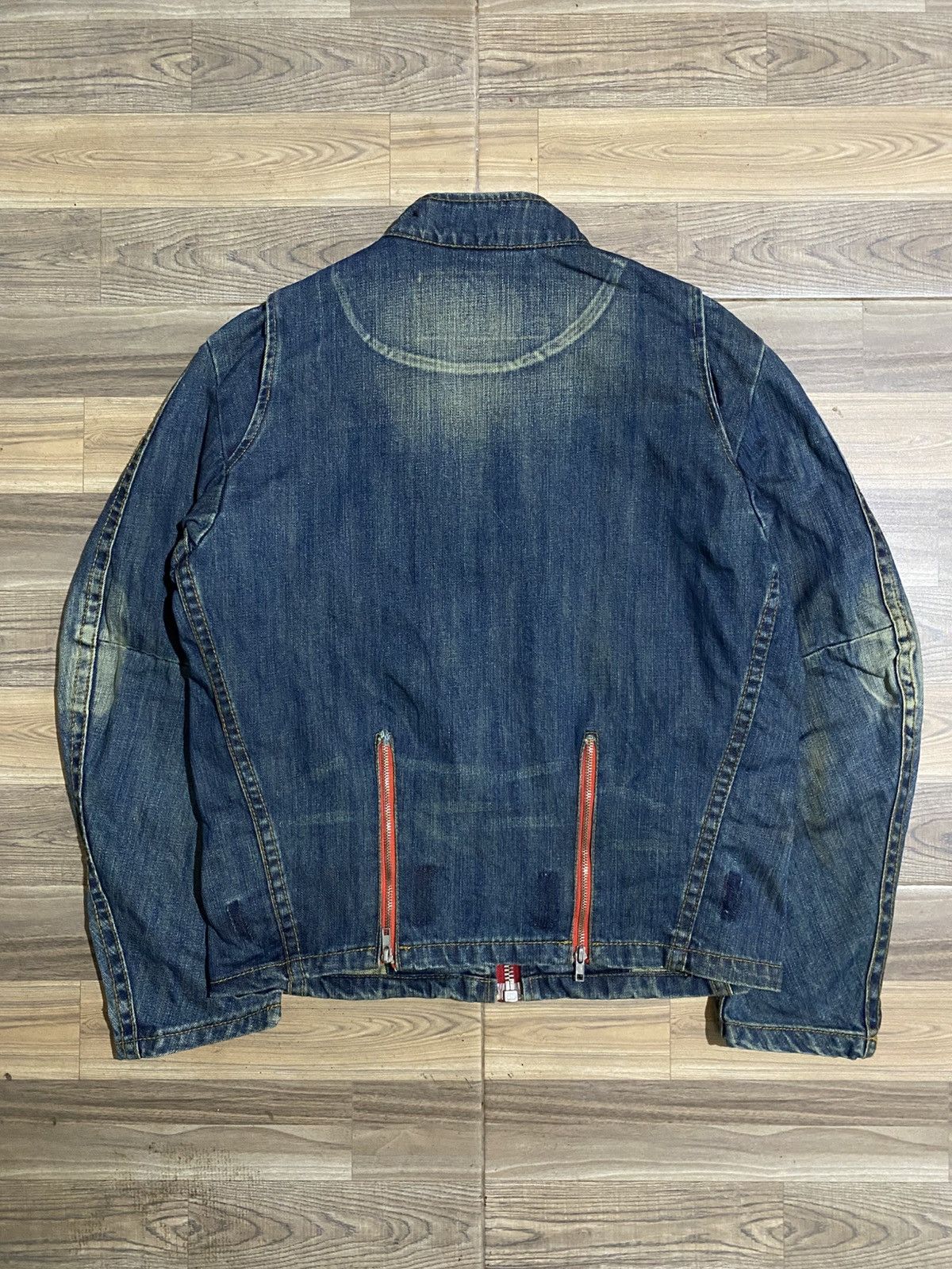 If Six Was Nine YASIRI BIKERS DENIM ZIPPER JACKET Size US M / EU 48-50 / 2 - 5 Thumbnail