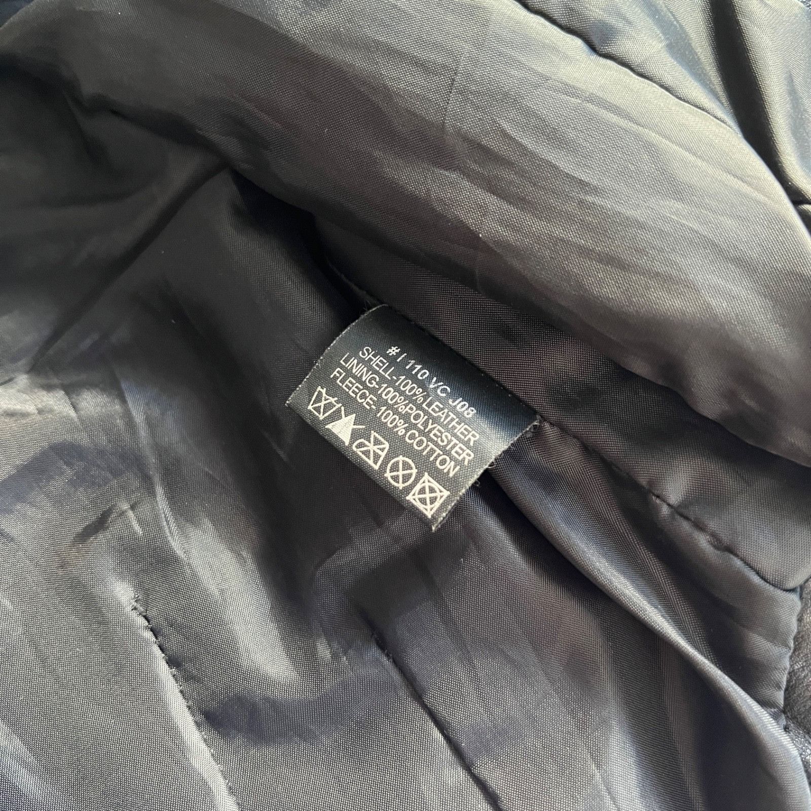 If Six Was Nine Religion Leather Jacket Y2K Gothic Biker 9941AC Size XS / US 0-2 / IT 36-38 - 6 Thumbnail