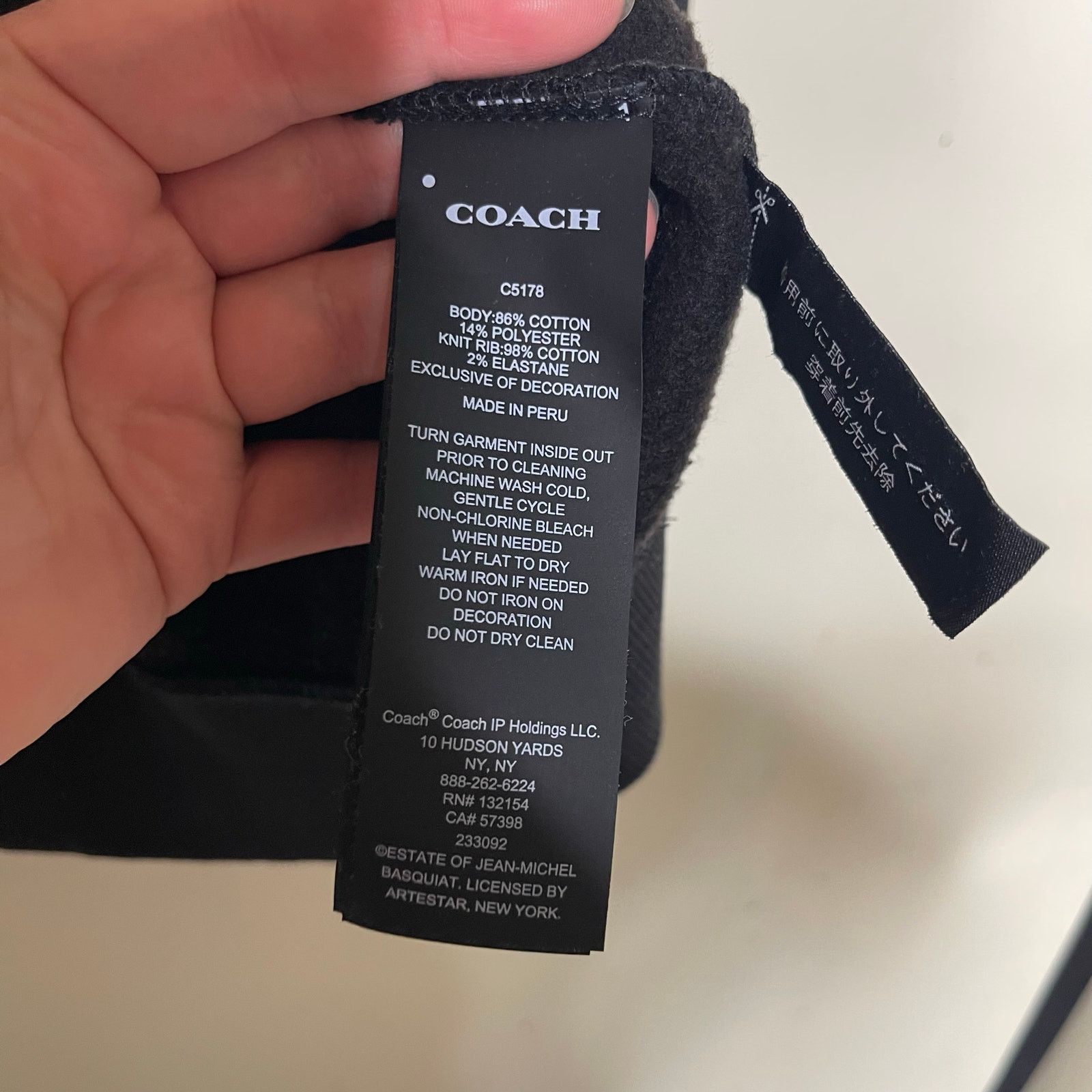 Coach Coach X Jean Michel Basquiat Black Cotton Crewneck sz M Size US M / EU 48-50 / 2 - 9 Thumbnail