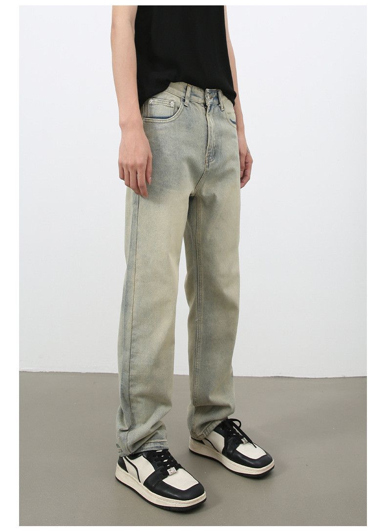 Japanese Brand × Jean Japanese retro distressed washed straight jeans Size US 32 / EU 48 - 3 Thumbnail