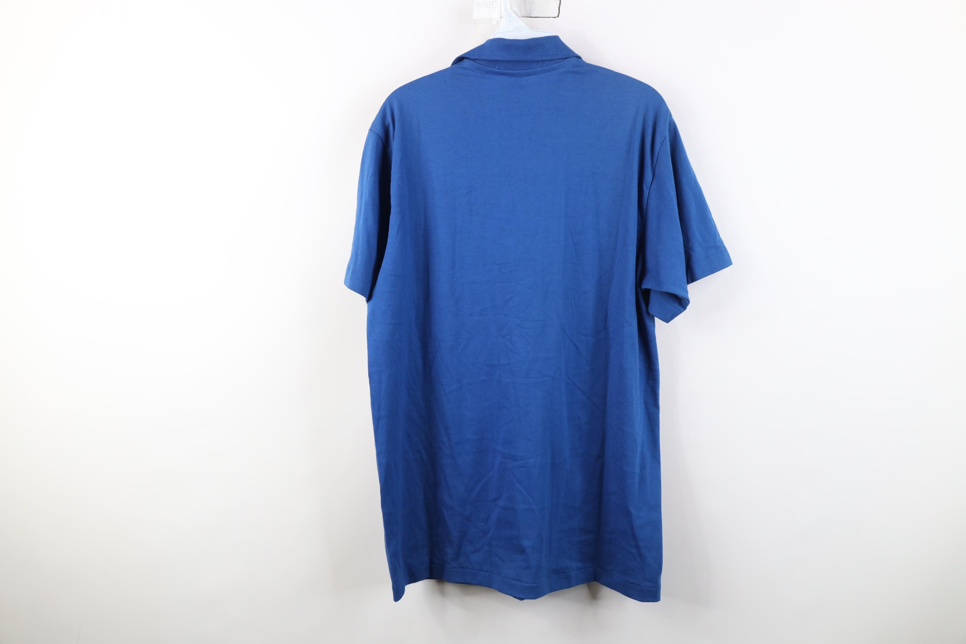 Vintage Vintage 80s 90s Streetwear Collared Golf Polo Shirt Blue USA Size US L / EU 52-54 / 3 - 10 Thumbnail