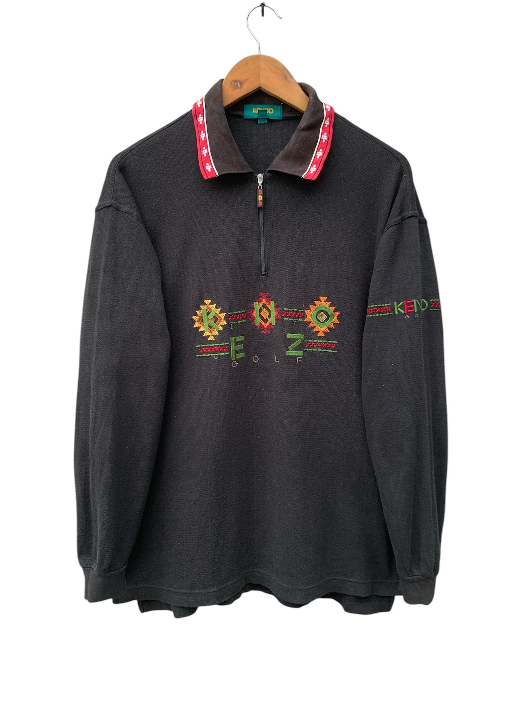 Kenzo Vintage Kenzo Golf Embroidery Long Sleeve Polos Size US M / EU 48-50 / 2 - 2 Thumbnail