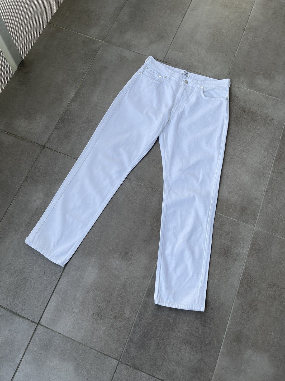 Acne Studios Acne Studios Boy White Denim Pants Size US 30 / EU 46 - 2 Thumbnail