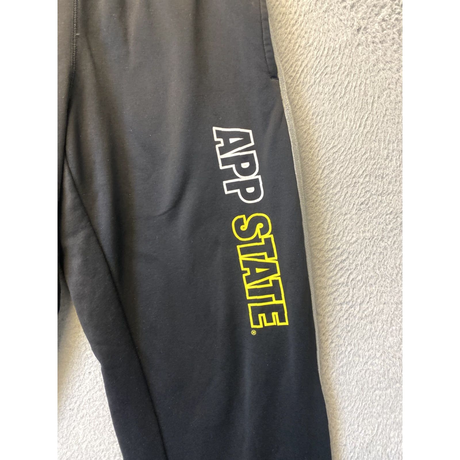 Nike Nike App State Sweatpants Mens Medium Black NBA Basketball Swoosh Tapered Fit Size US 31 - 2 Thumbnail