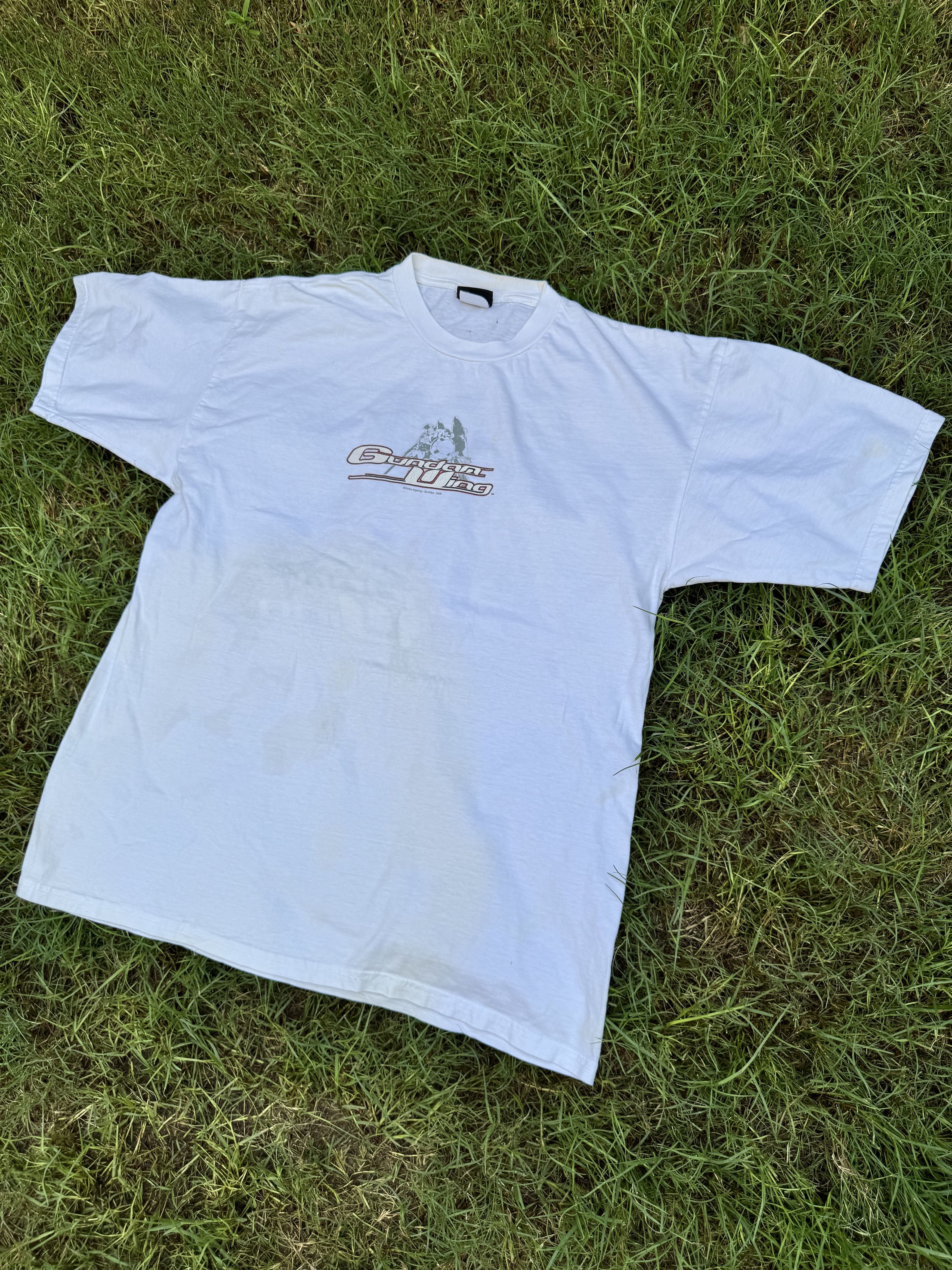 Anime Vintage 2000 Anime Mobile Suit Gundam Wing T-shirt White Size US XL / EU 56 / 4 - 3 Thumbnail