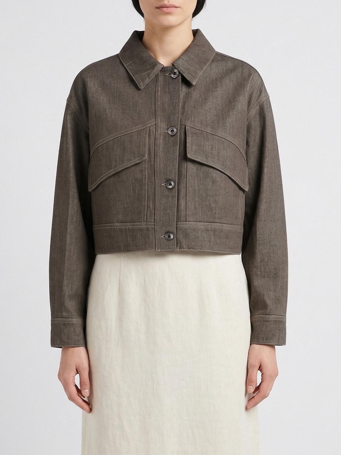 Brunello Cucinelli Brunello Cucinelli Jacket Woman Olive Size S / US 4 / IT 40 - 1 Thumbnail