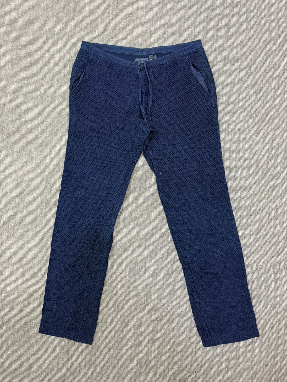 Blue Blue Japan Vintage Blue Blue Japan Indigo Textured Pants Size US 34 / EU 50 - 3 Thumbnail