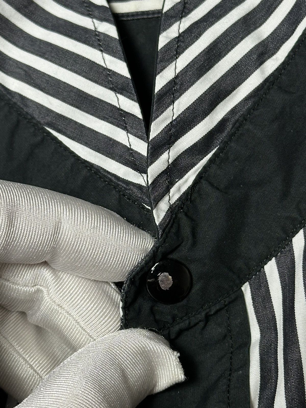 Balenciaga Vintage Balenciaga Striped Button Up Shirts Size US M / EU 48-50 / 2 - 13 Thumbnail