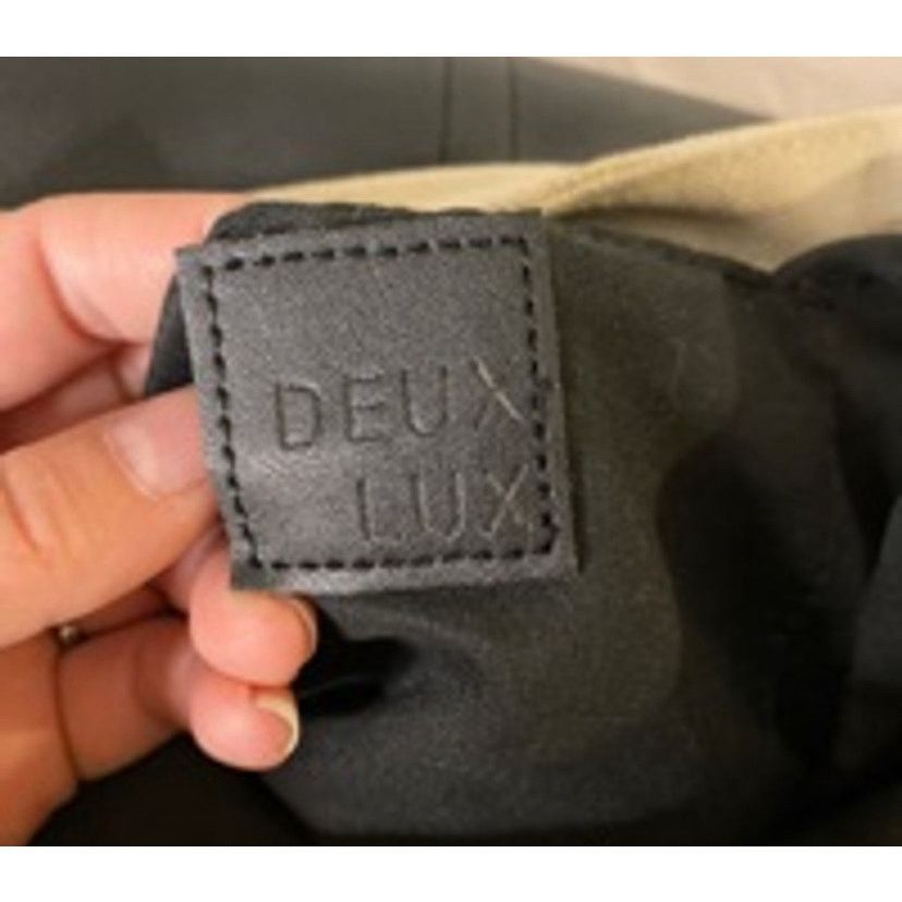 Other Deux Lux Canvas Black Faux Leather Trim Backpack Tote Bag Size ONE SIZE - 3 Thumbnail