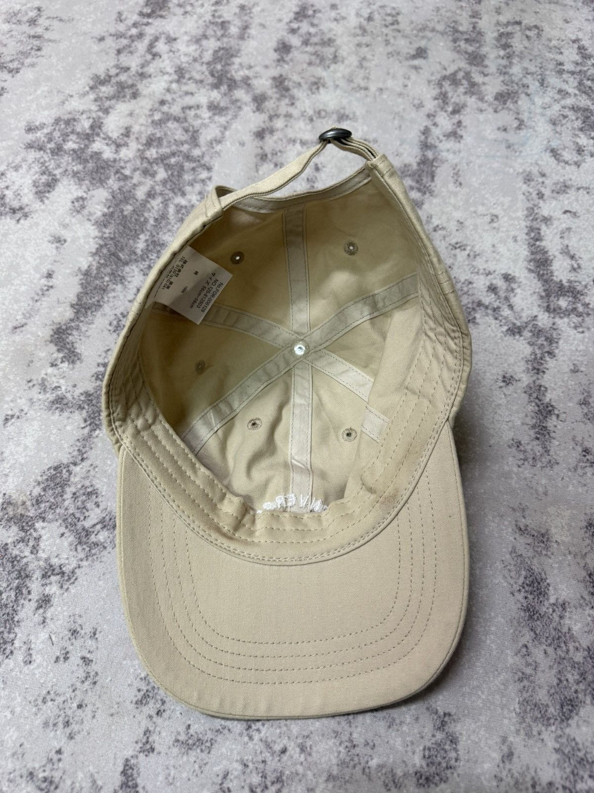 Converse Converse Script Label Cream White Adjuastable Cap Size ONE SIZE - 8 Thumbnail