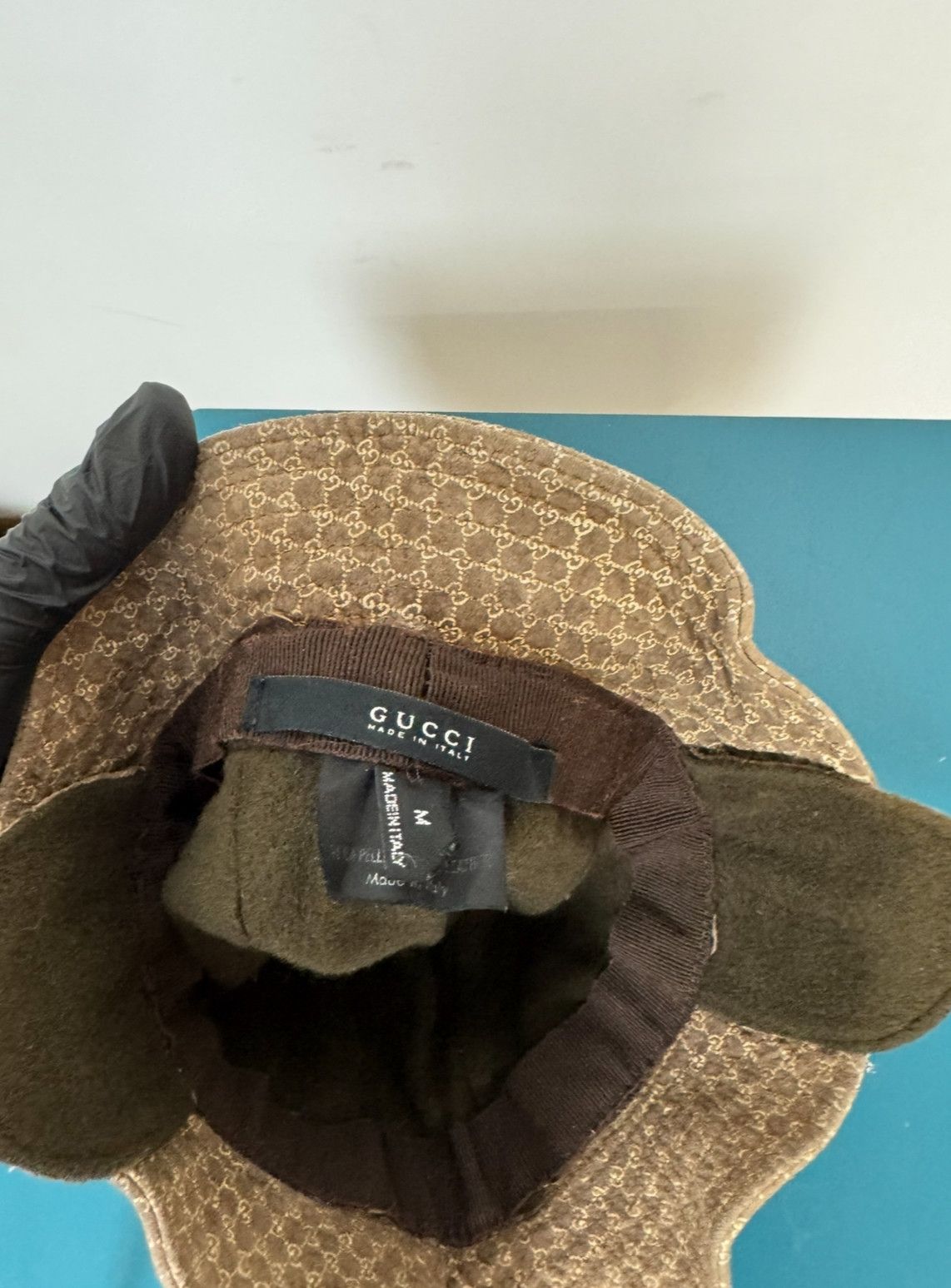 Gucci Gucci Vintage Monogram Bucket Hat Leather Size M Kids Size ONE SIZE - 5 Thumbnail