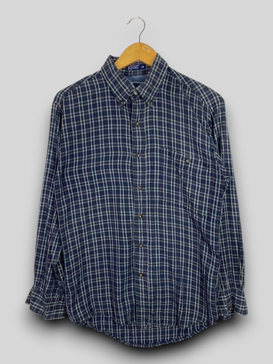 Haggar haggar clothing flannel shirt burberry inspired nice design Size US L / EU 52-54 / 3 - 1 Thumbnail
