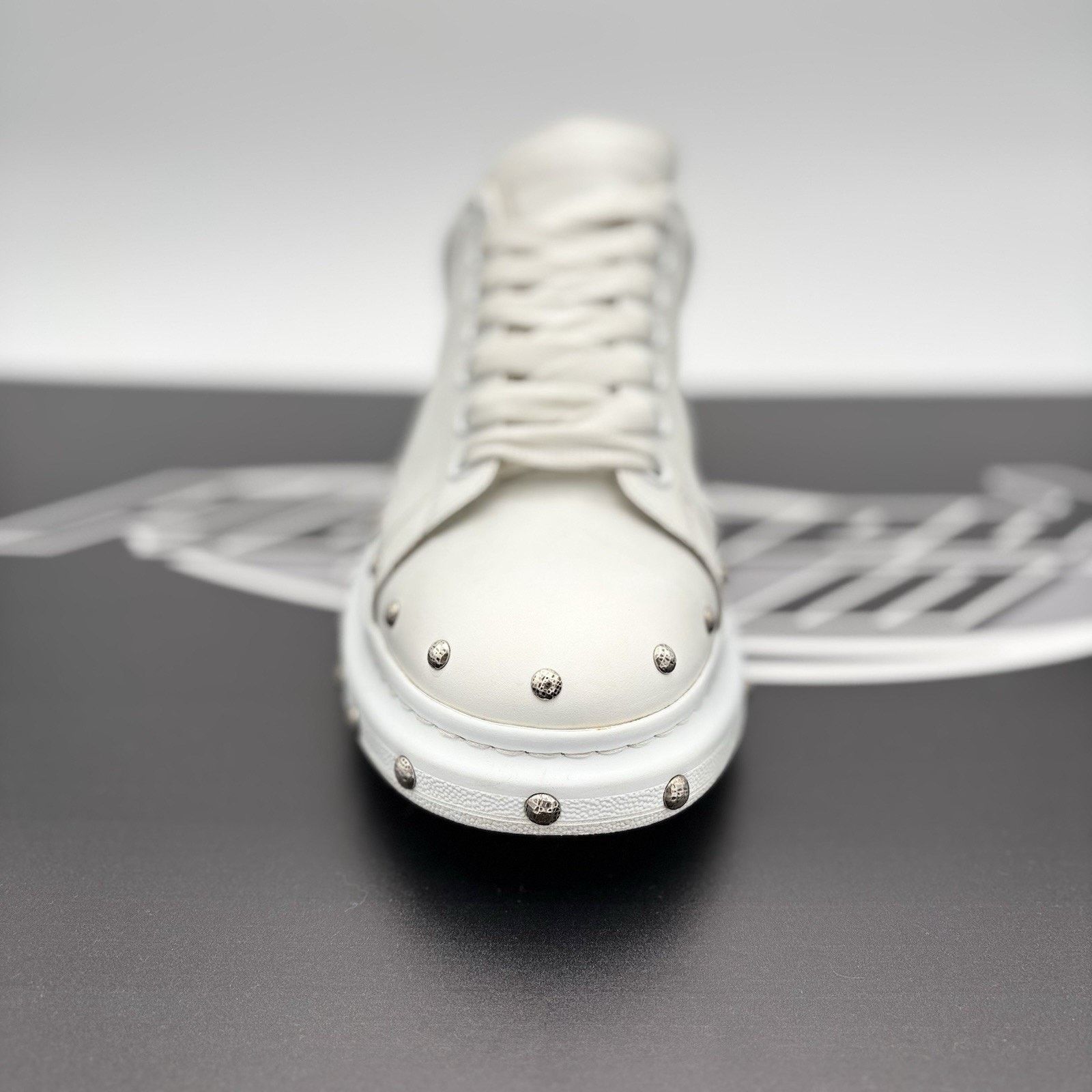 Alexander McQueen Alexander McQueen Front Studded ' White, Black ' | GREAT! Size US 11 / EU 44 - 6 Thumbnail