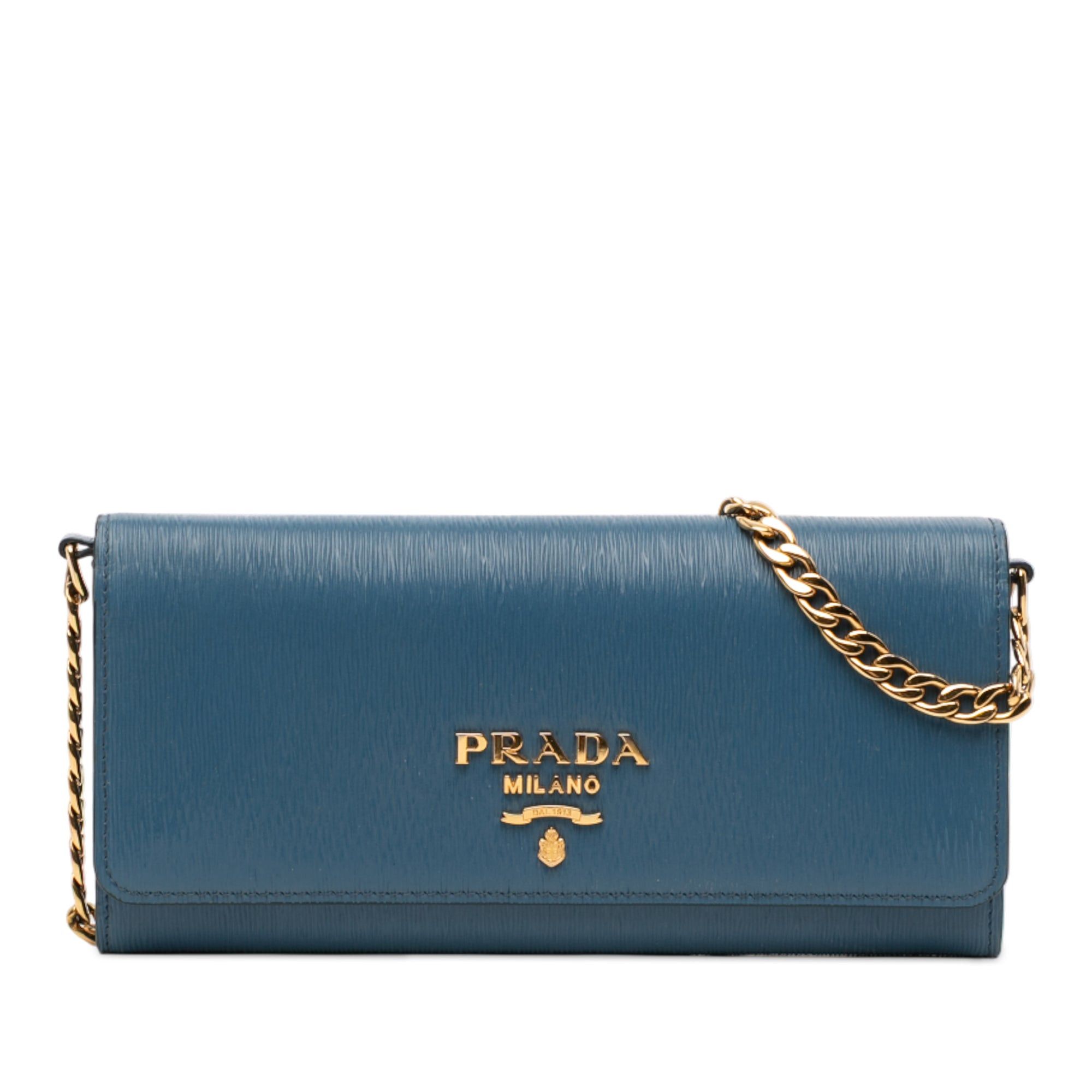 Prada Saffiano Wallet On Chain Size ONE SIZE - 1 Thumbnail